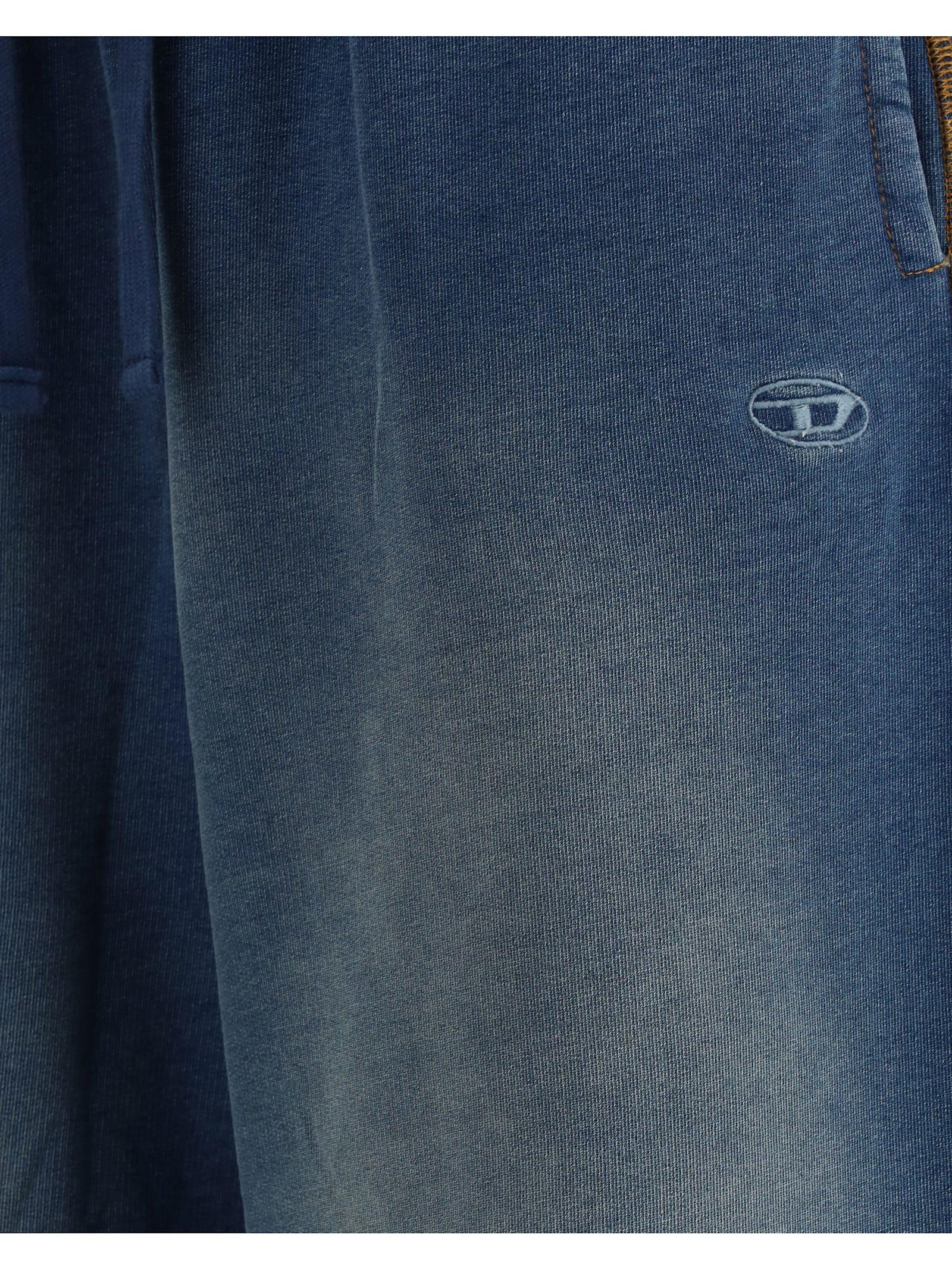 残りわずか＊DIESEL＊p-zenia-q1 Sweatpants A168340GIAT01 P-ZENIA-Q1 Faded indigo sweatpants｜ブルー｜ウィメンズ｜DIESEL