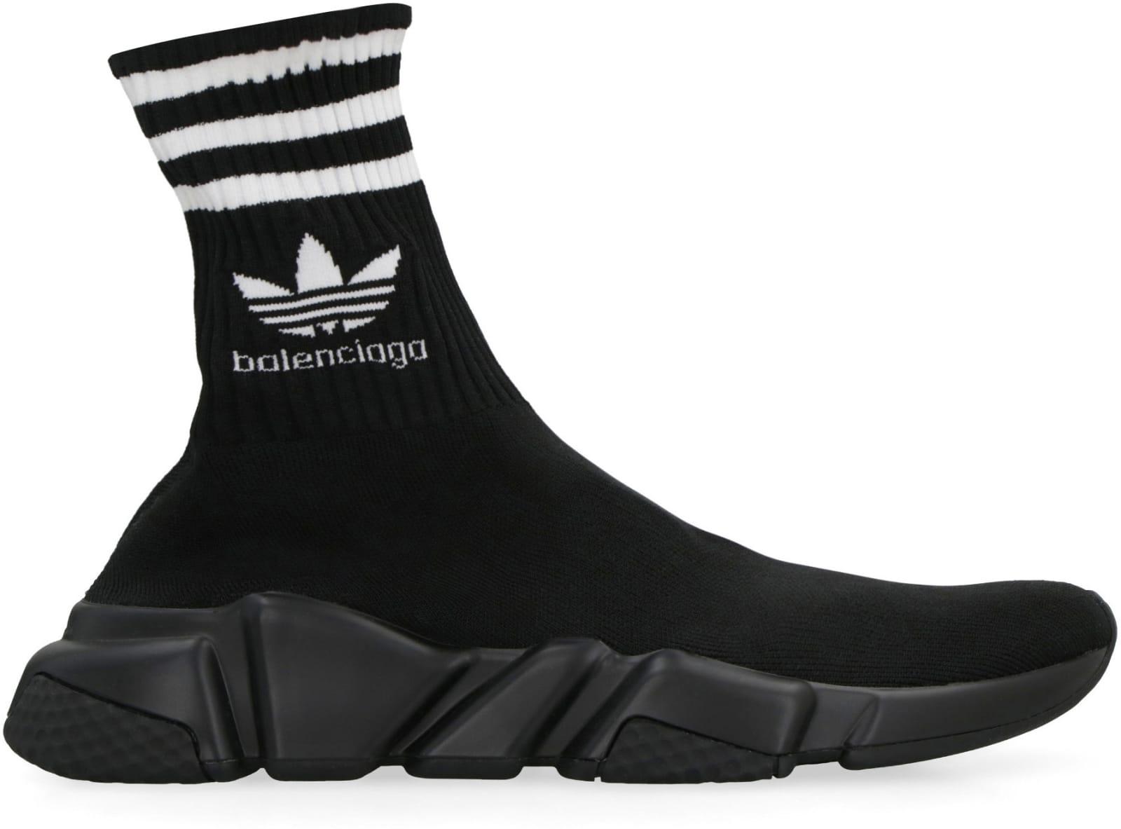 Balenciaga X Adidas -speed Trainers Knitted Sock-sneakers in Black for Men  | Lyst UK