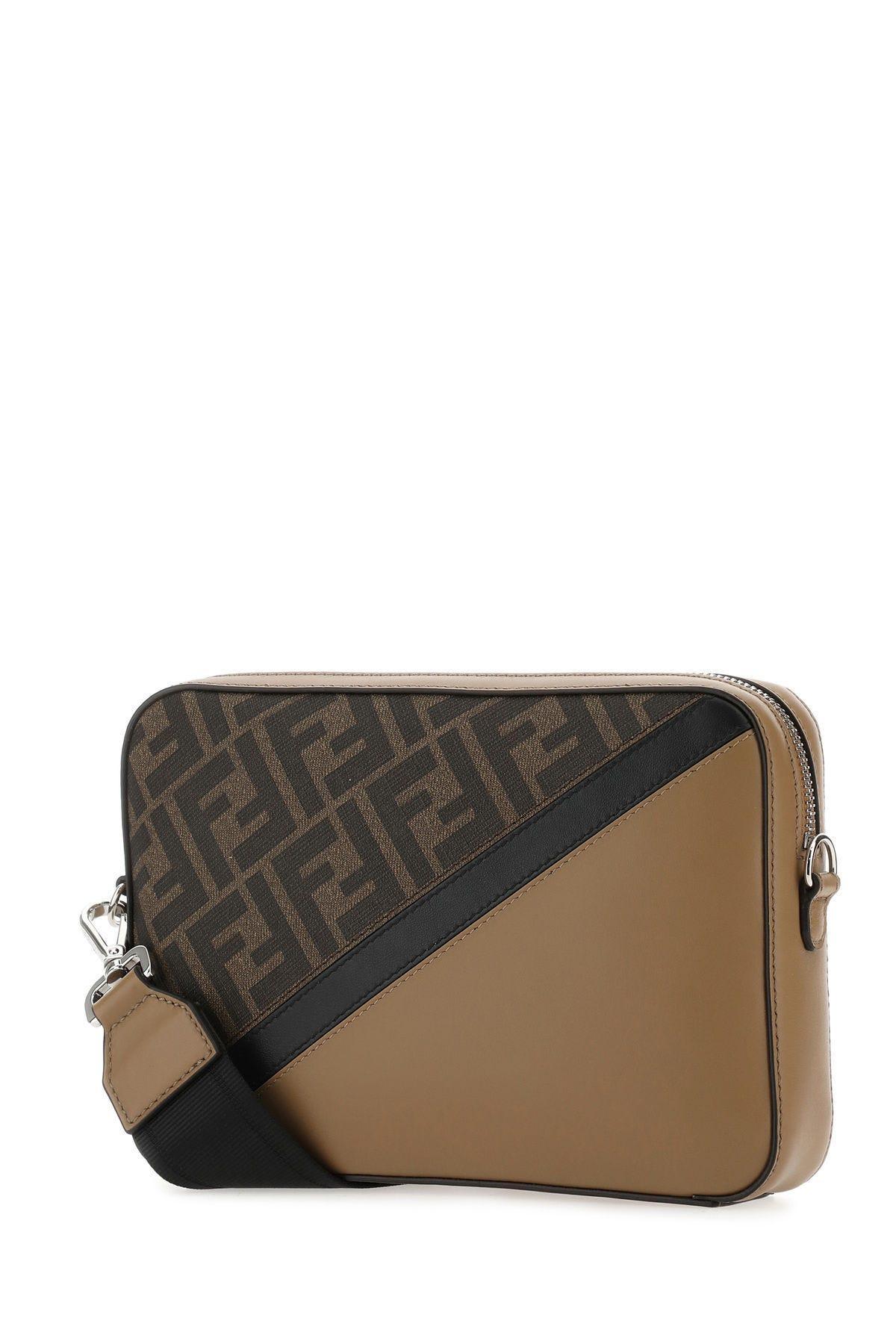 Fendi Multicolor Fabric And Leather Medium Camera Case Crossbody Bag in  Brown for Men | Lyst