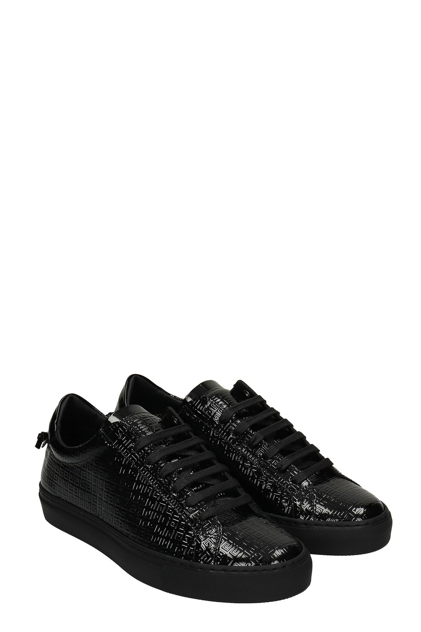 givenchy urban street patent leather sneakers