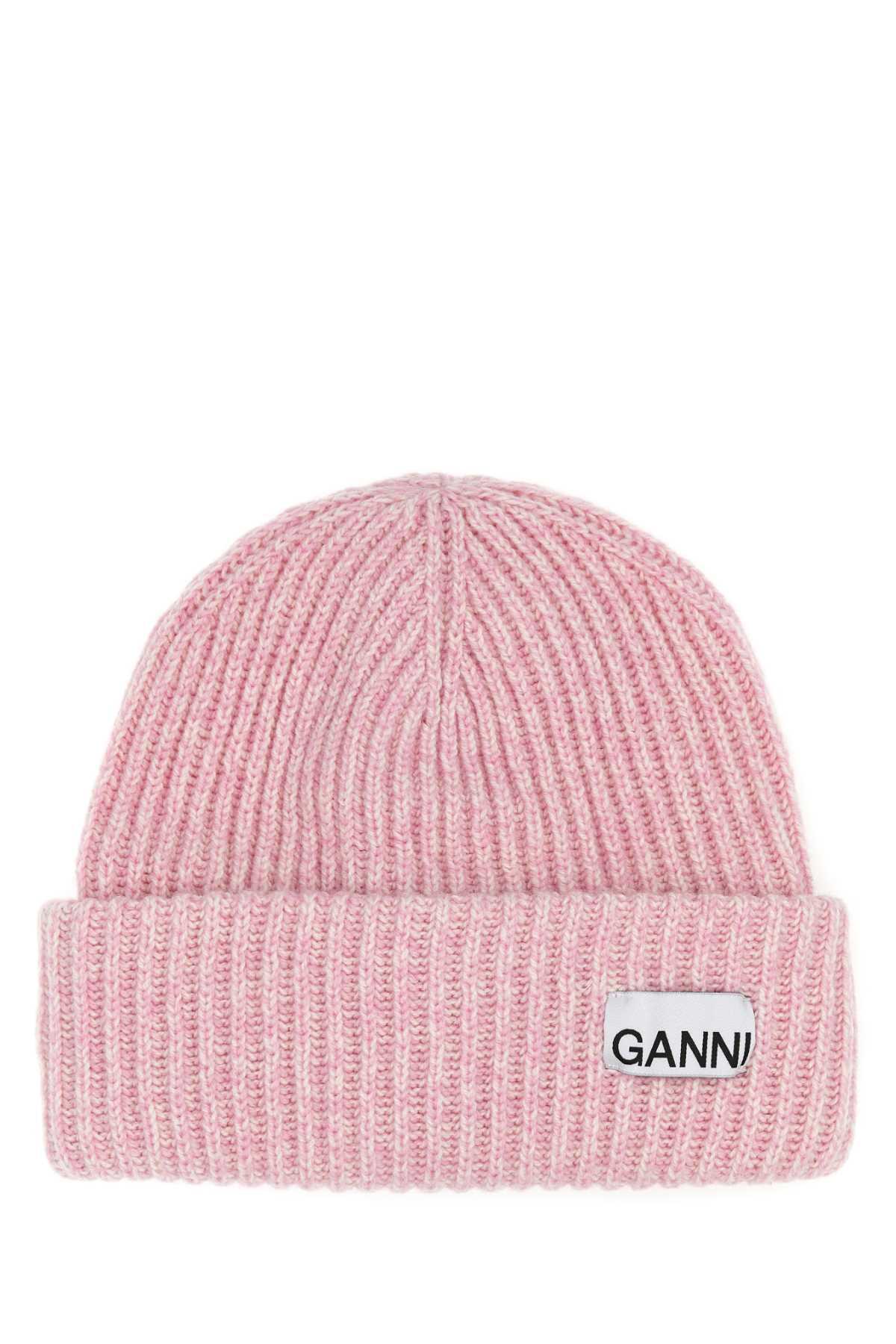 タグあり　GANNI ピンク ニット帽　2024 美品　即購入可能 タグあり GANNI ピンク ニット帽 2024 美品 即購入可能 タグあり