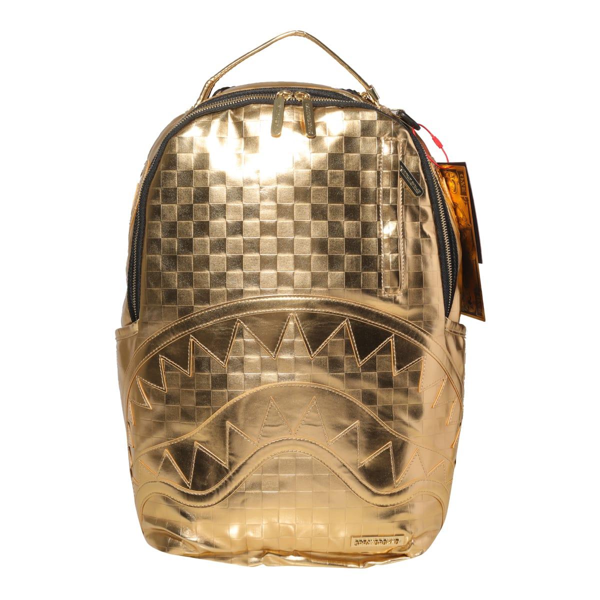 SPRAYGROUND: SHARKS IN PARIS GOLD RIVET BACKPACK