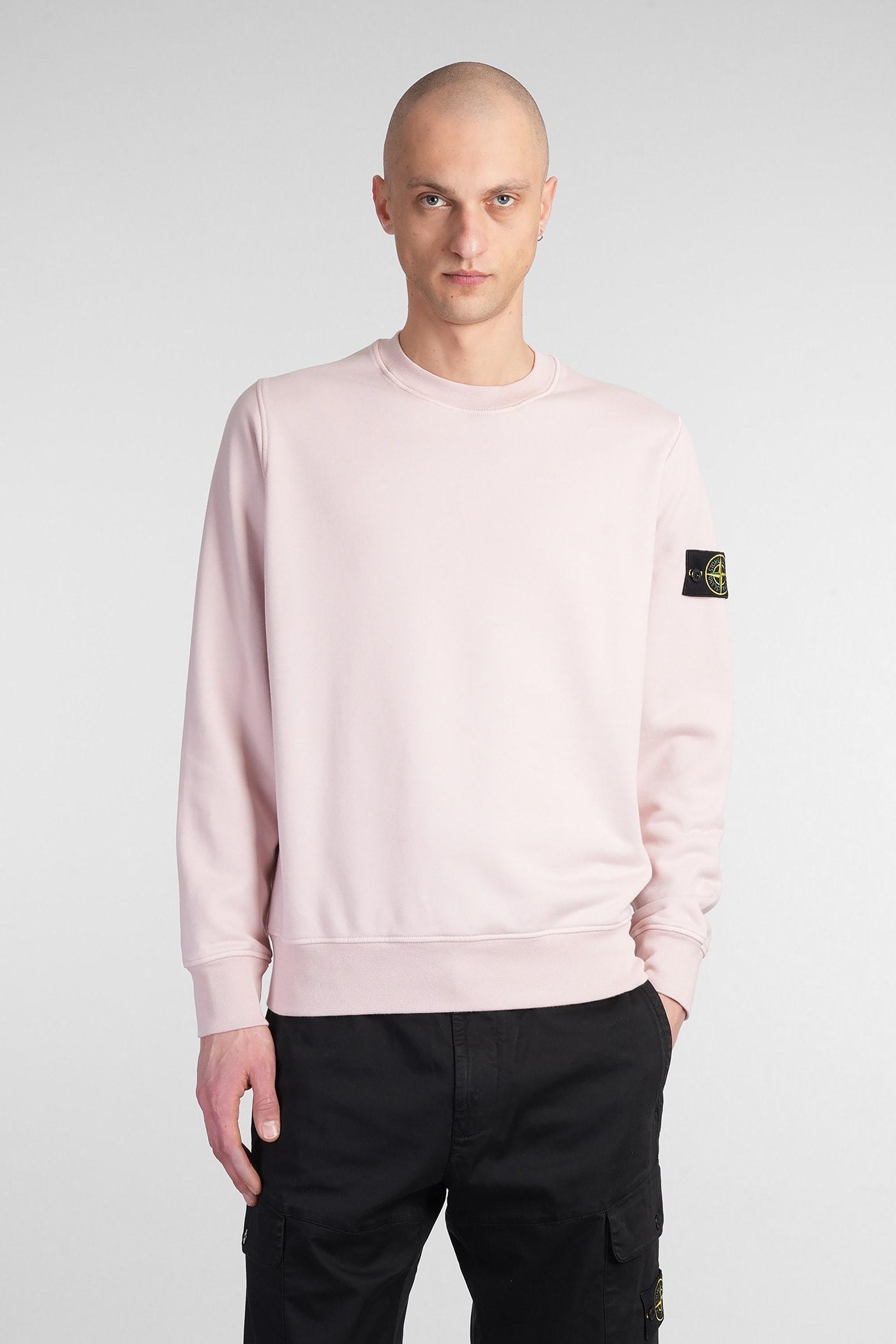 Stone Island Sweatshirt in Pink for Men | Lyst UK