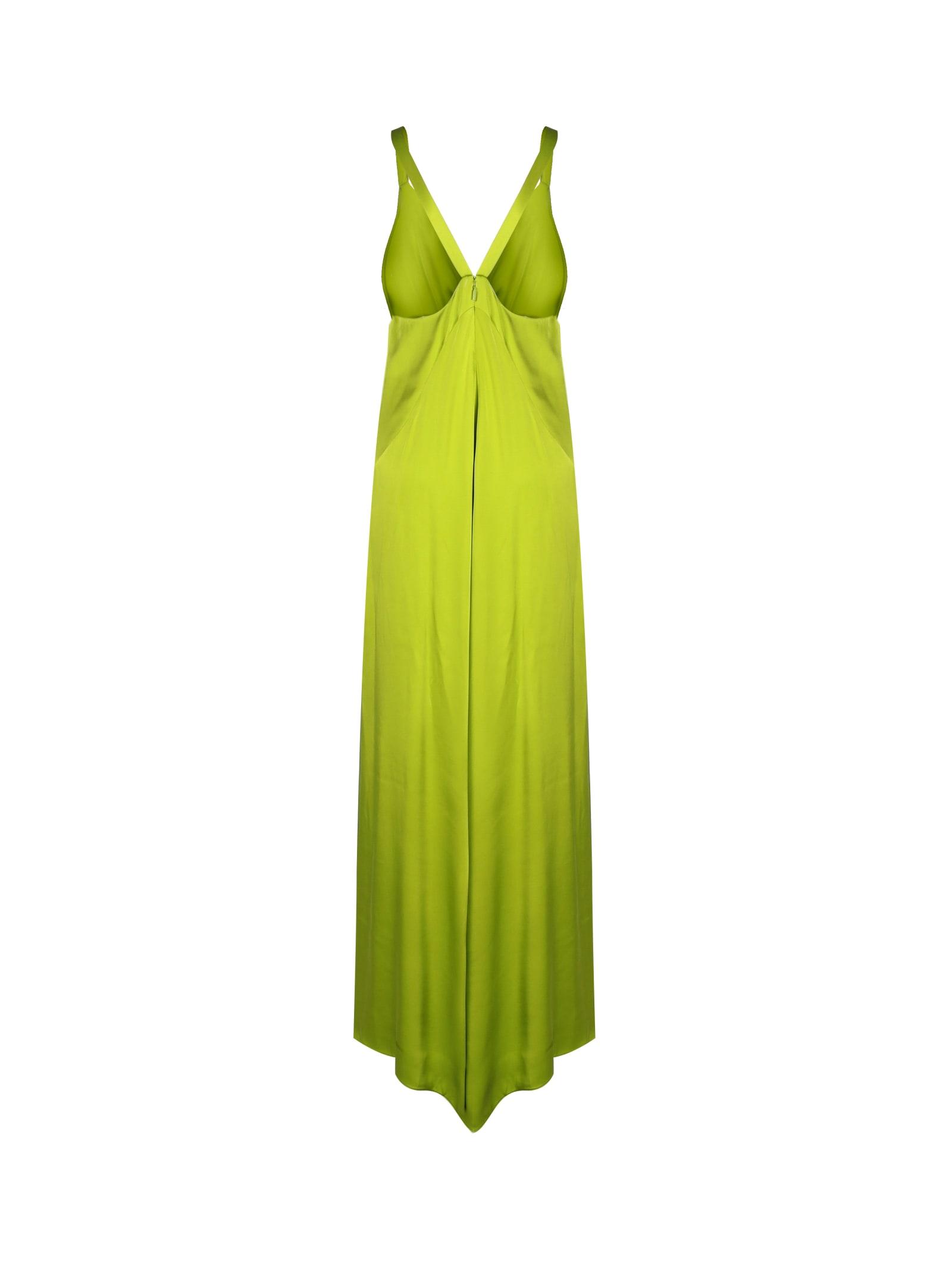 Fendi Satin Dress in Green Lyst UK