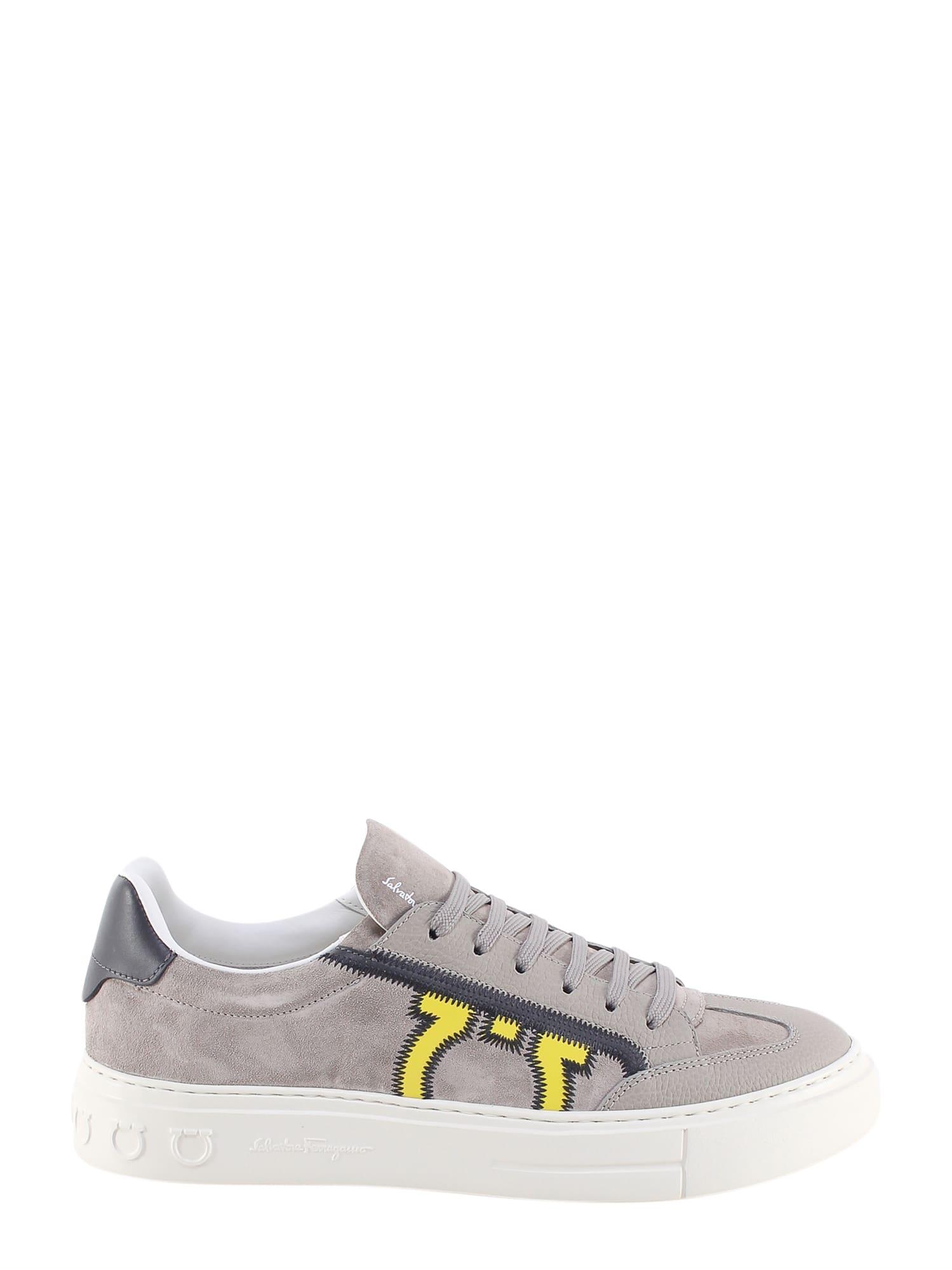 Ferragamo Sneakers in Gray for Men | Lyst