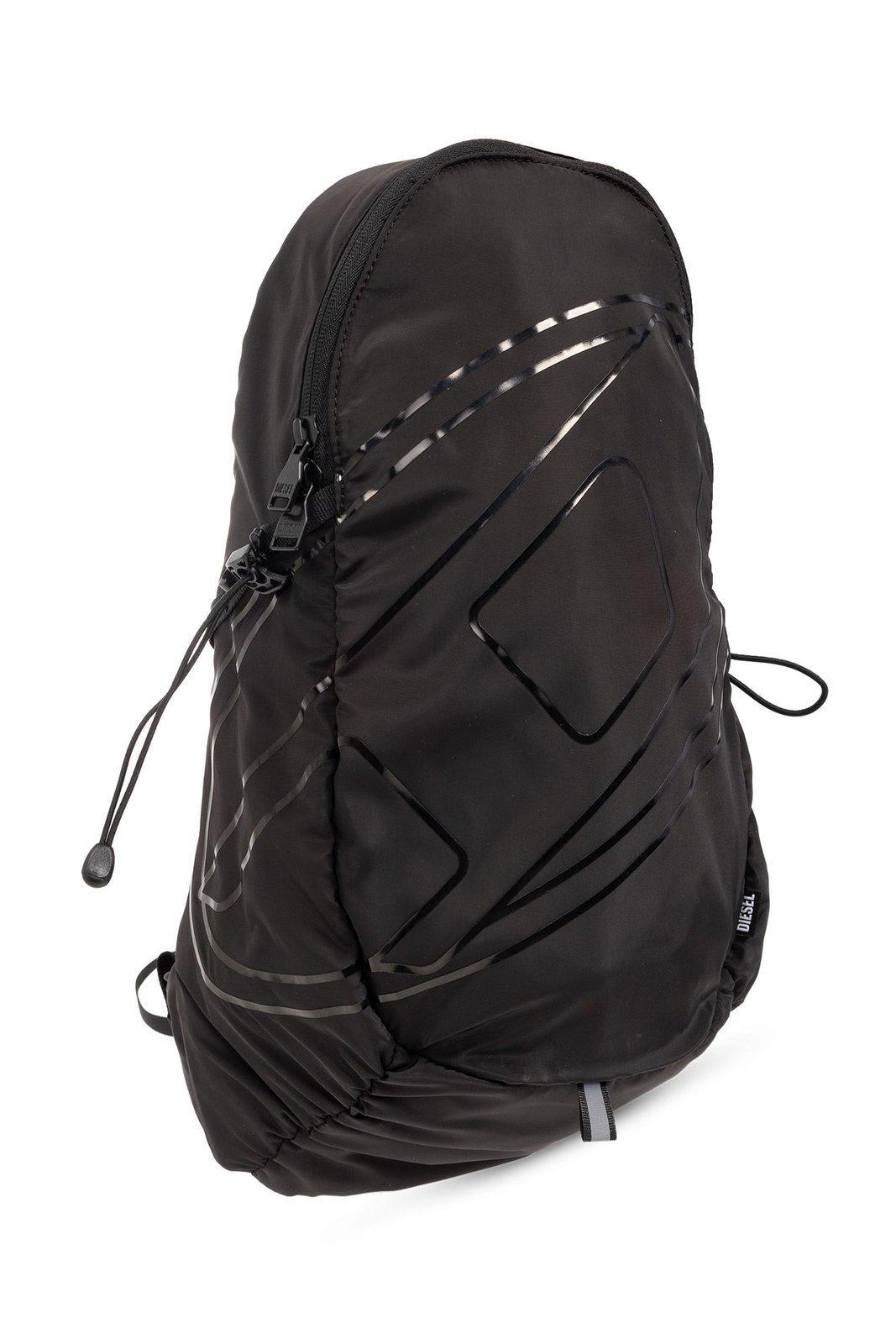 DIESEL 'Drape Sling Bag' One-Shoulder Backpack in Black for Men | Lyst