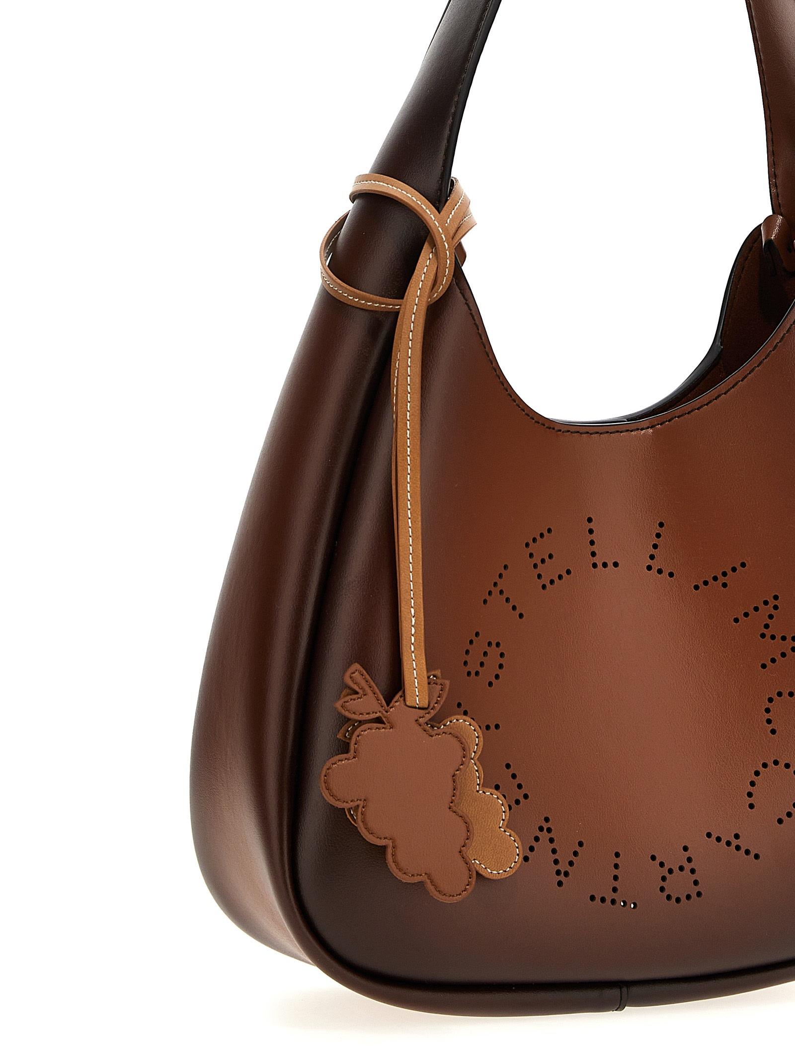 【Stella McCartney】Large Hobo Bag ブラウン Women Taupe Brown Logo Slouchy Hobo Tote Bag | Stella