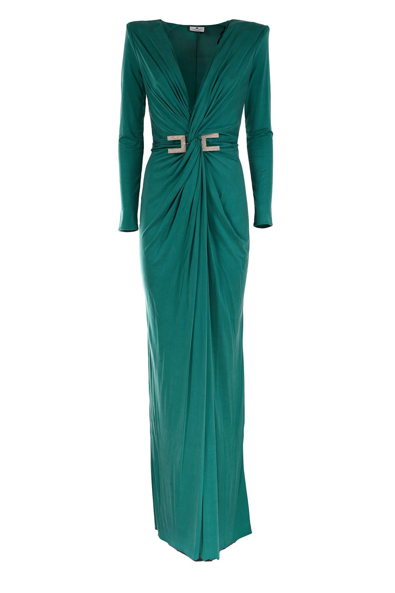 Elisabetta Franchi Dress in Green | Lyst