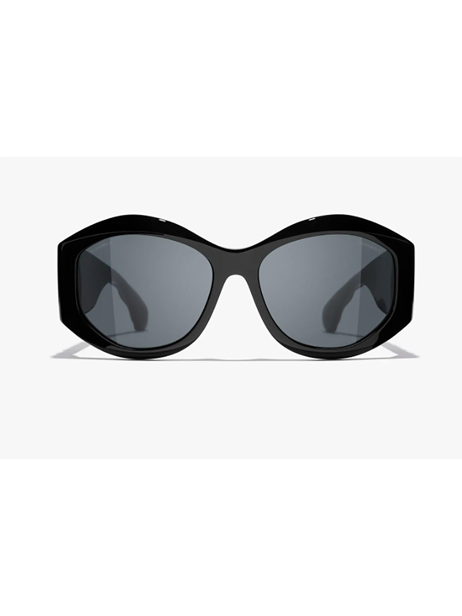 Chanel 5486 Sun Sunglasses in Black