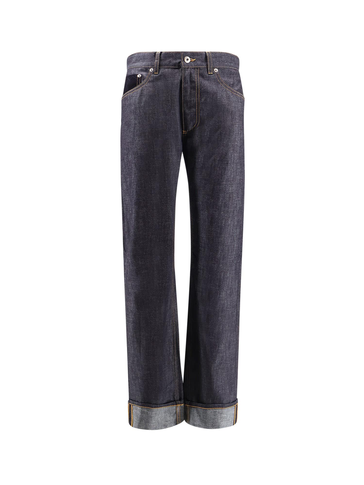 パンツ BOTTEGA VENETA Turned up jeans straight leg Indigo Bottega Veneta | Indigo Straight Jeans – Kirna Zabête