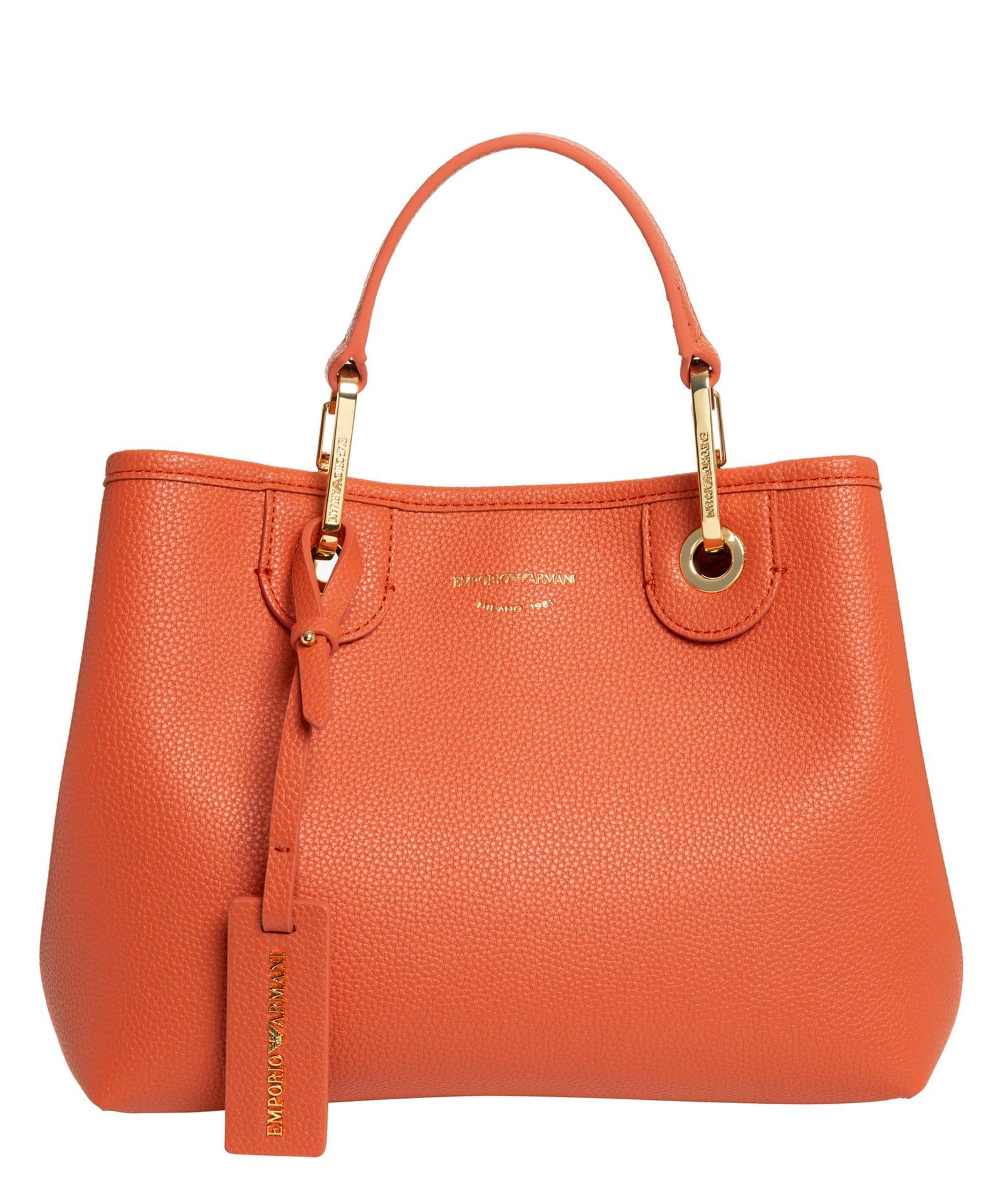Emporio Armani Myea Small Small Handbag in Orange Lyst