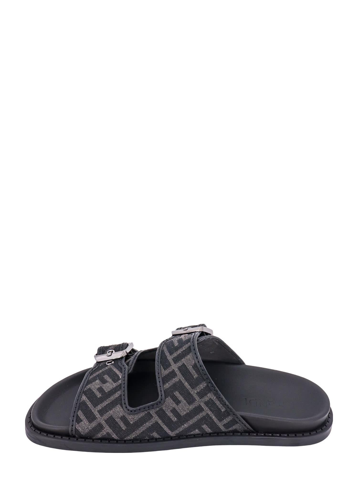 Fendi Sandals in Black for Men | Lyst