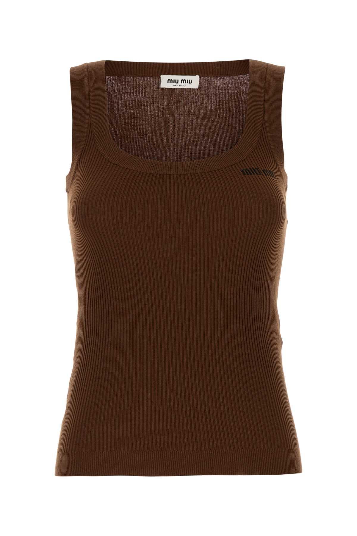 Miu Miu Sleeveless and tank tops for Women | Online Sale up
