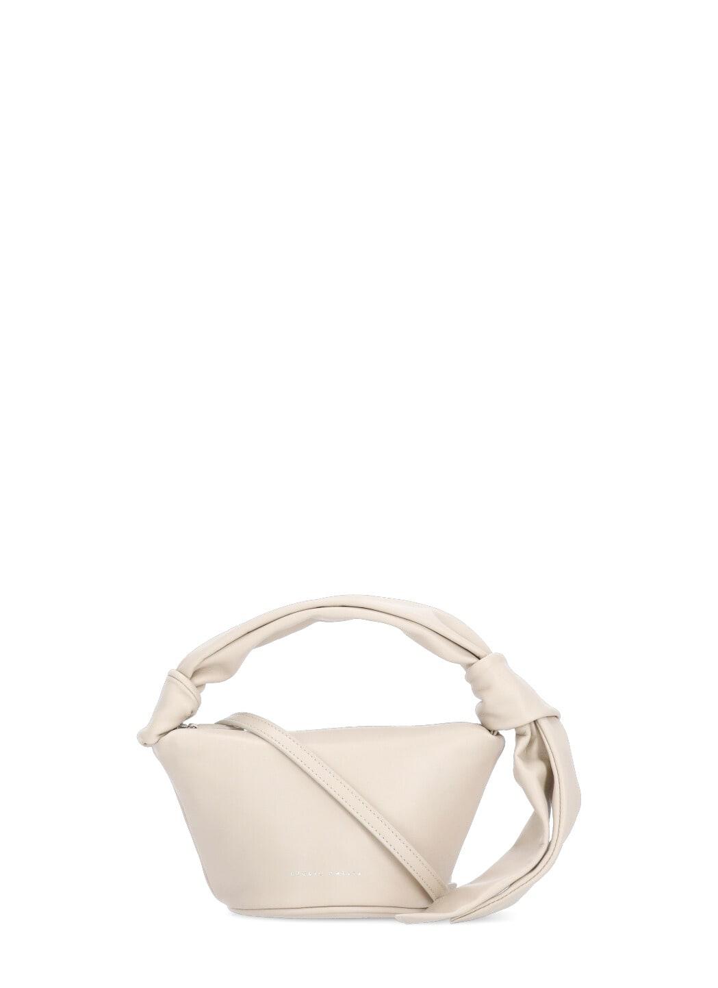 STUDIO AMELIA Leather Helium Mini Hobo in White Womens Bags Bucket bags and bucket purses 