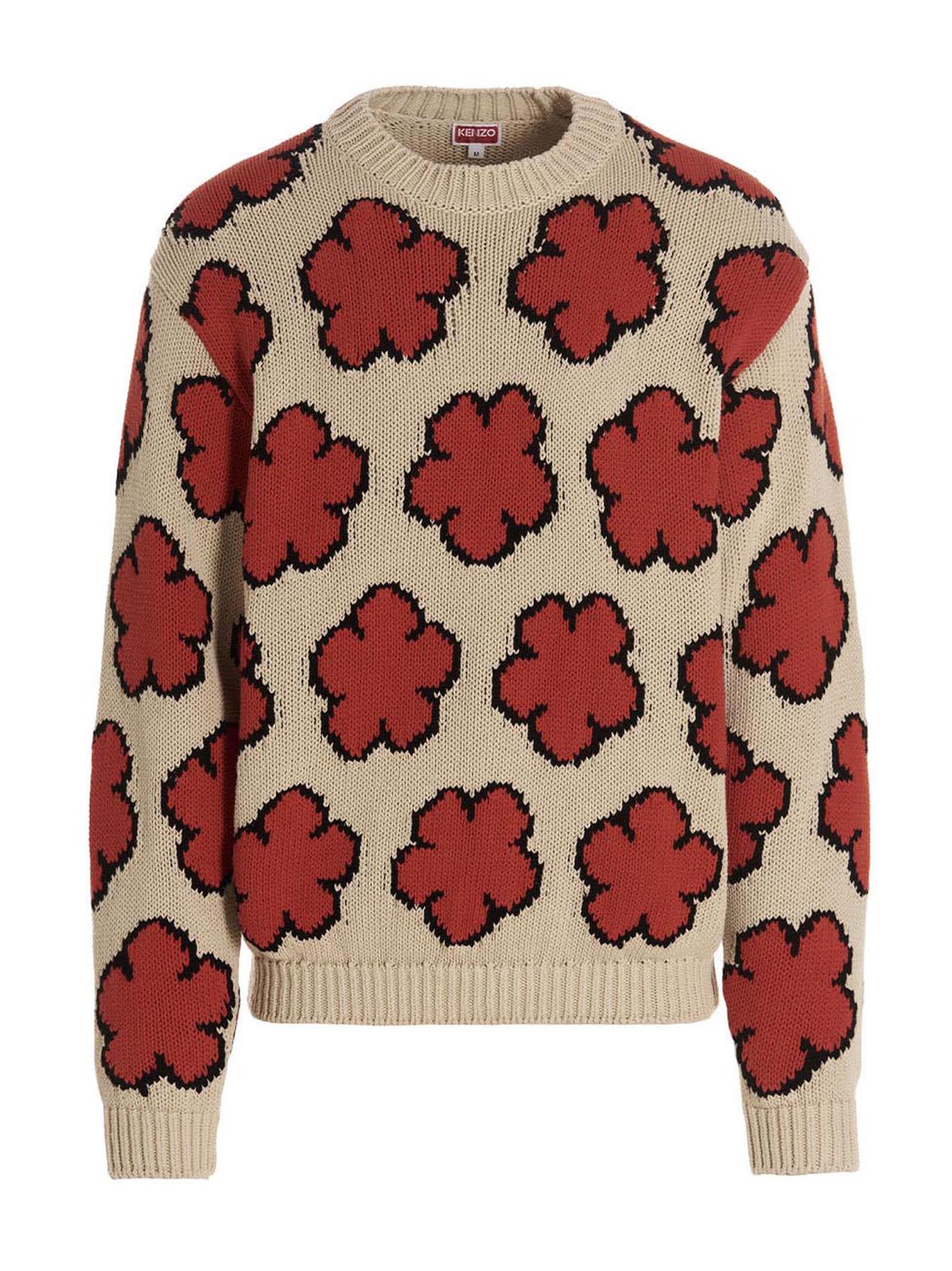 KENZO All-over Boke Flower Sweater in Red for Men | Lyst