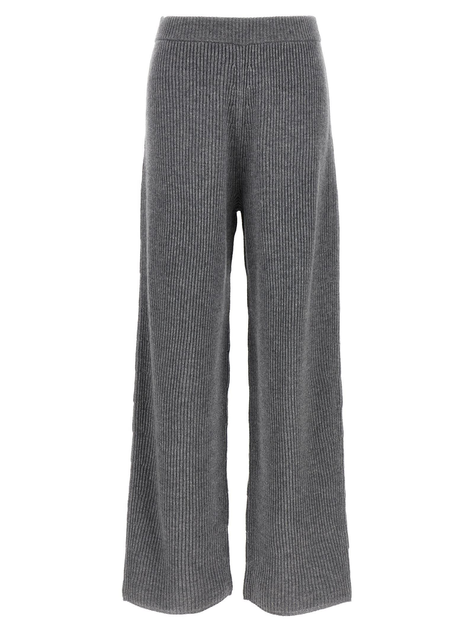 パンツ Sportmax Wide Tailored Pants SPORTMAX tailored gabardine twill Grey Sportmax
