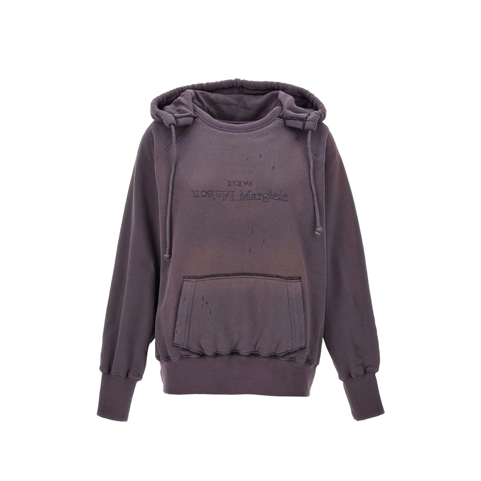 Maison Margiela メゾン マルジェラ ウォッシュド フーディ メゾン マルジェラ MAISON MARGIELA Hoodie （Washed black