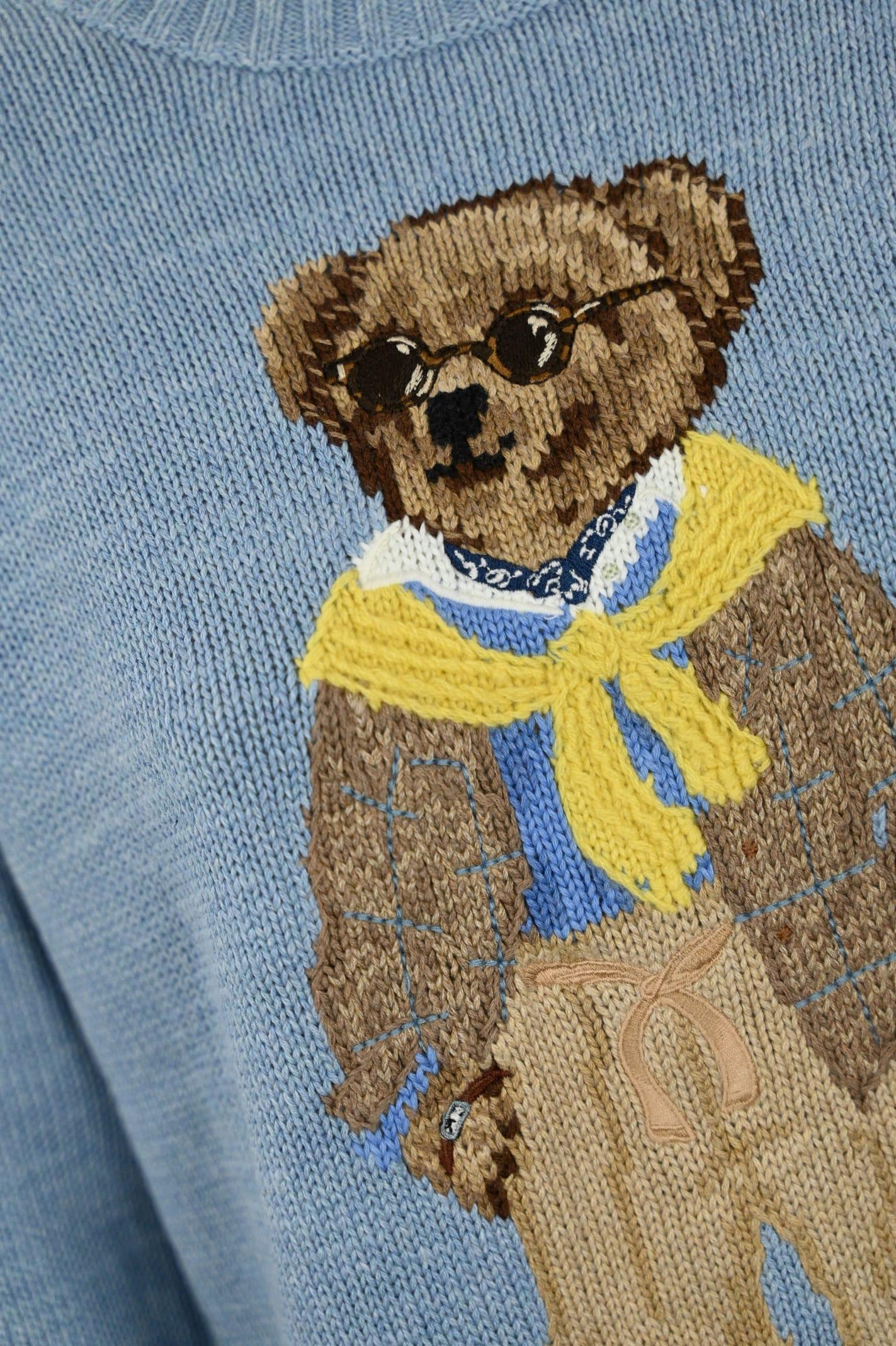 Polo Ralph Lauren Sweater With Polo Bear Embroidery in Blue | Lyst