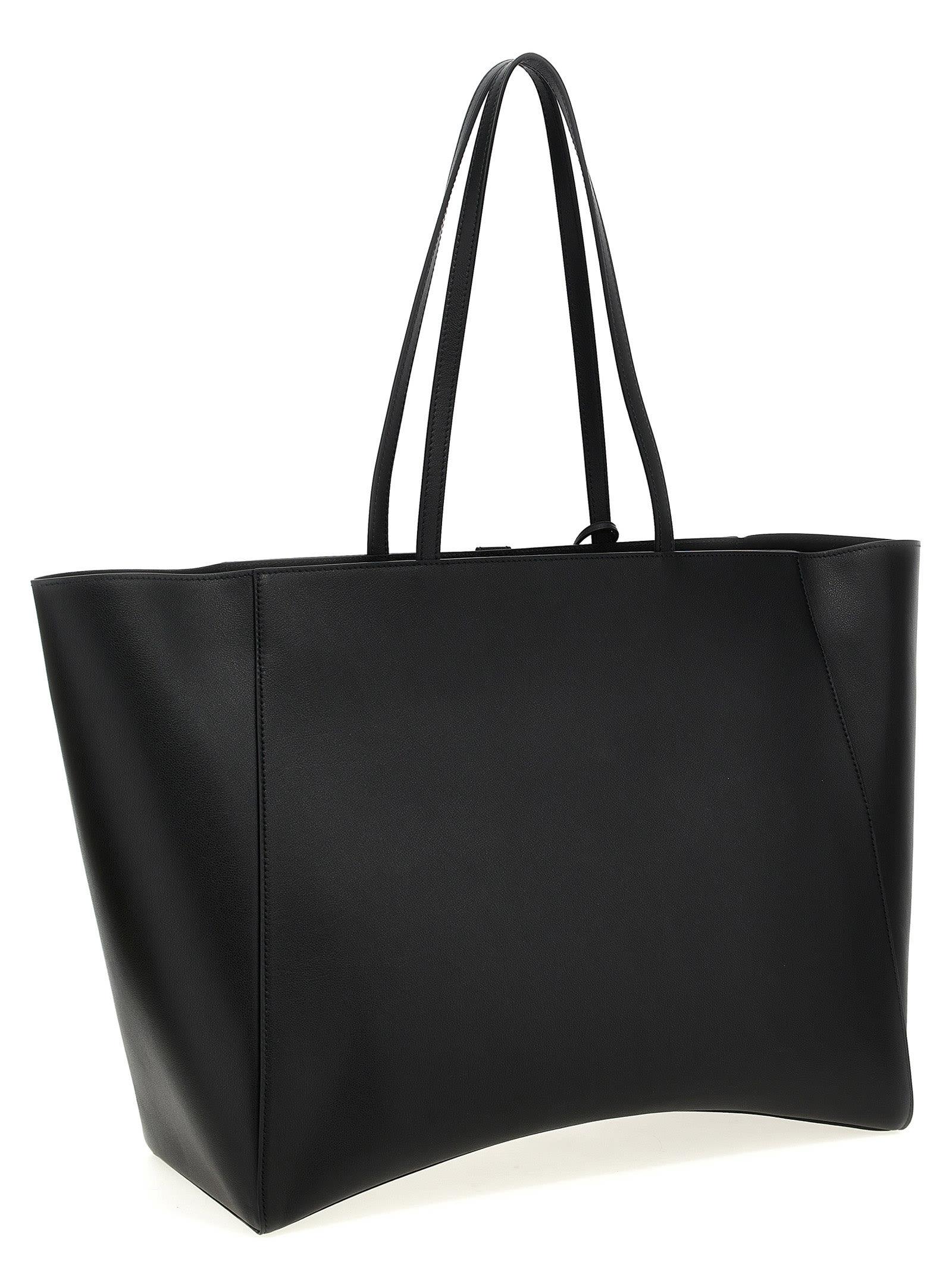 Balenciaga 'Tote Hourglass Soft' Large Shopping Bag in Black