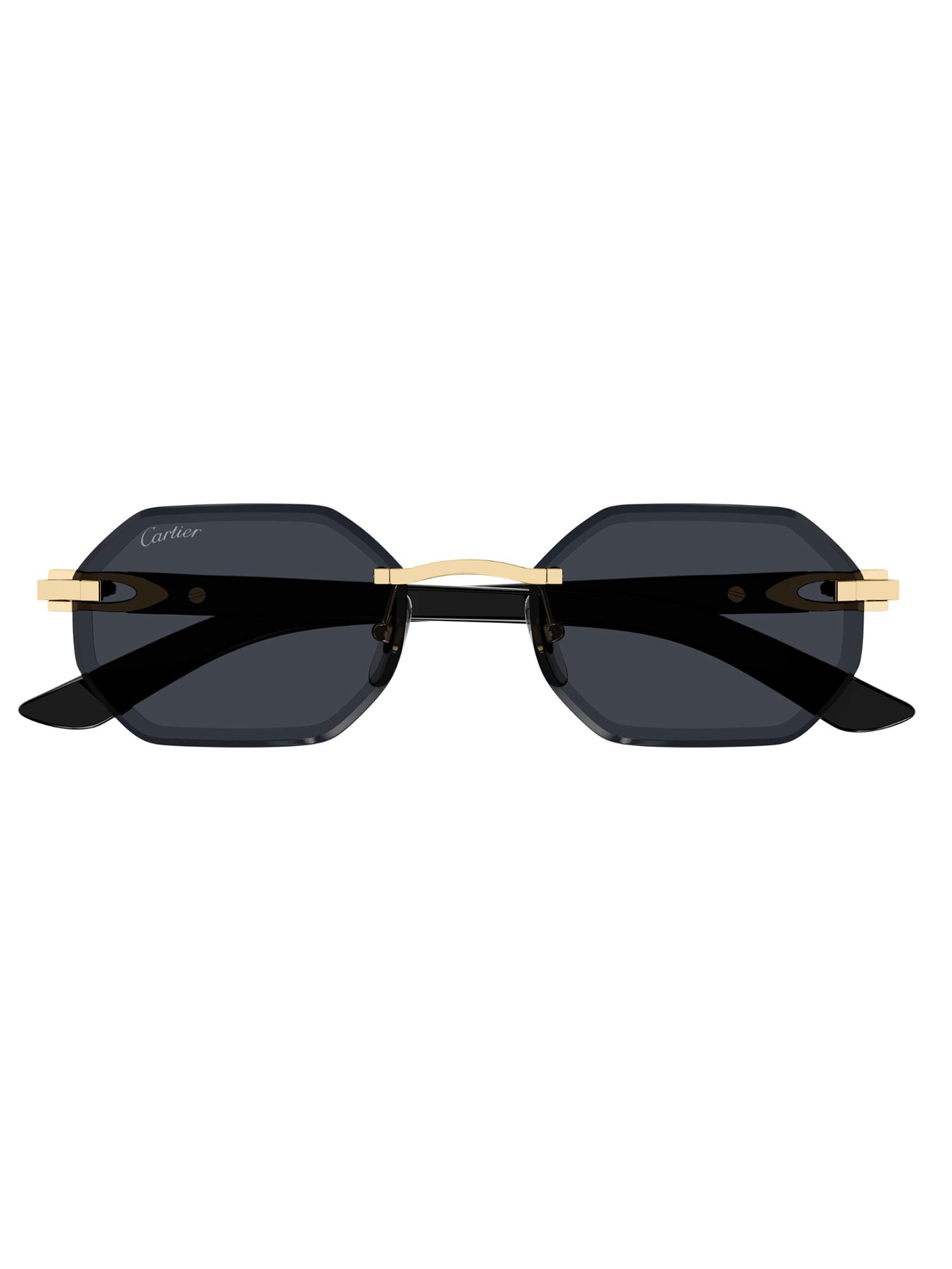 Cartier Geometric Frame Sunglasses in Black Lyst UK