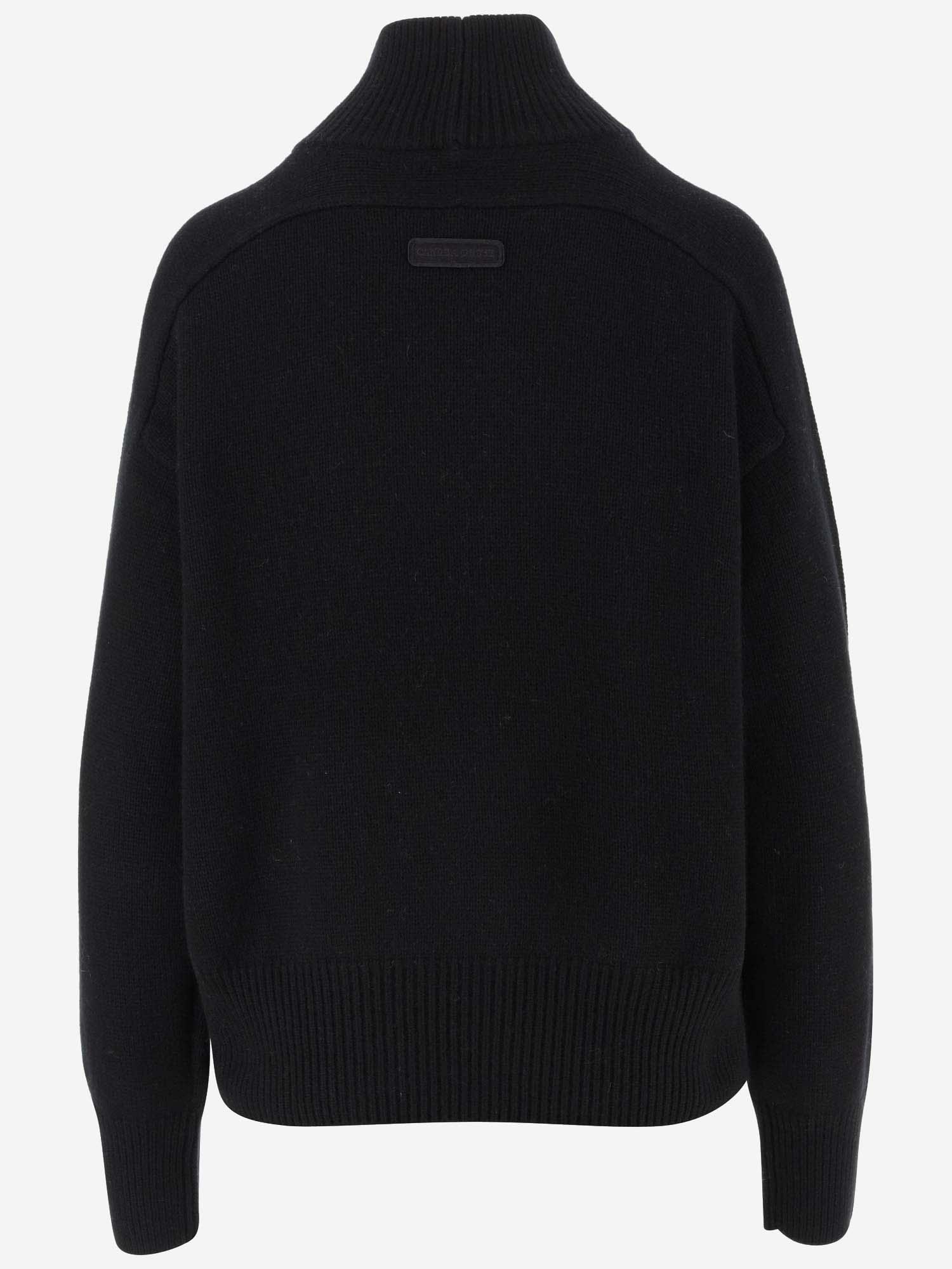 Canada Goose Merino Wool Sweater in Black | Lyst