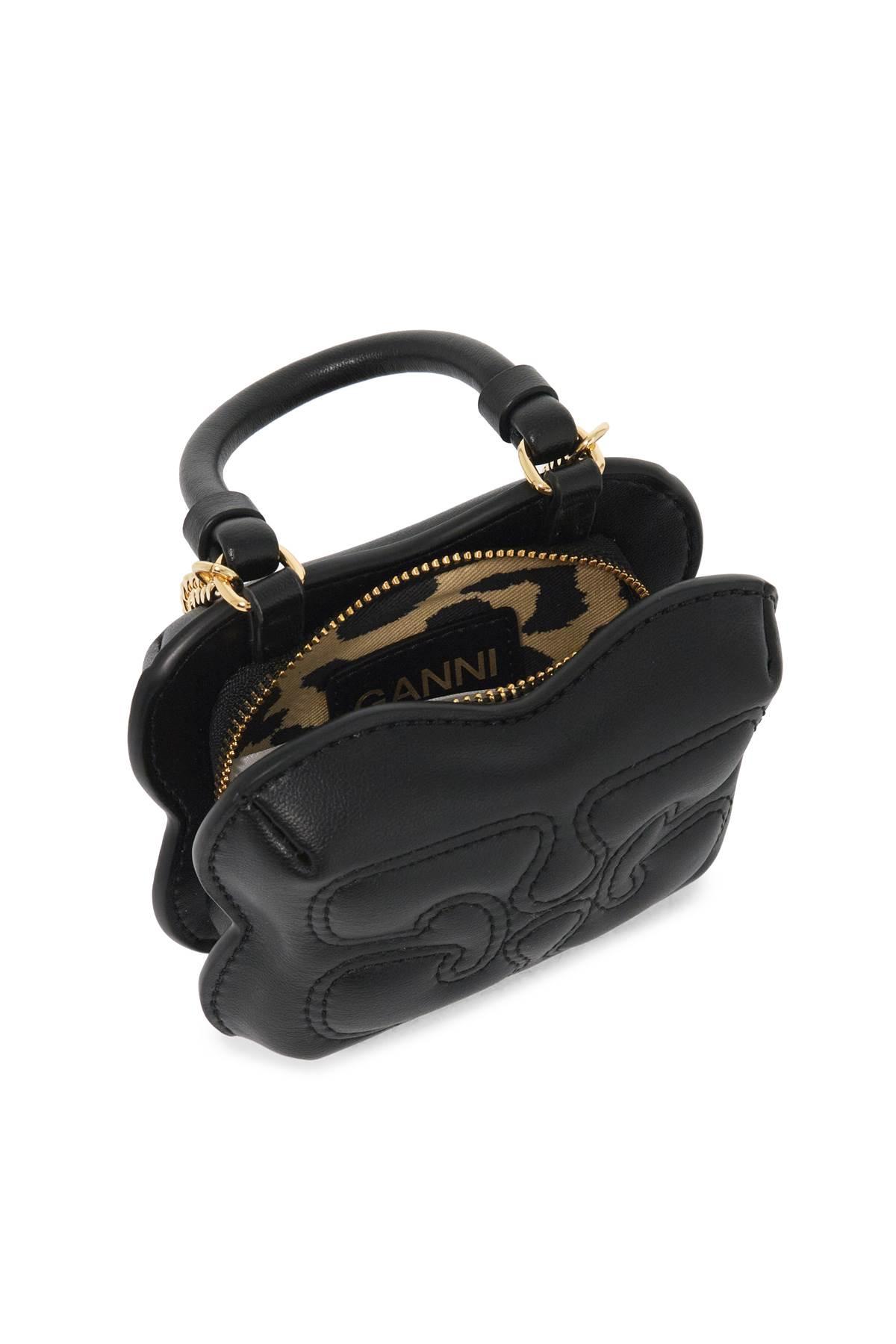 Ganni Nano Butterfly Crossbody Bag in Black | Lyst