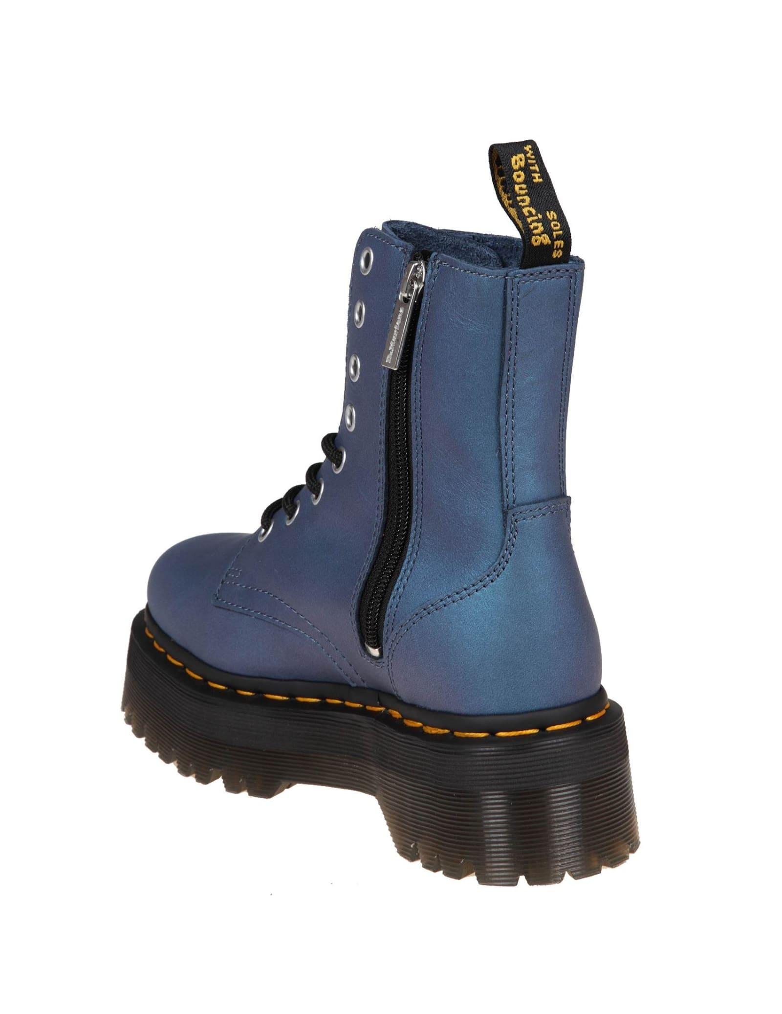 Dr. Martens Jadon In Blue Leather | Lyst