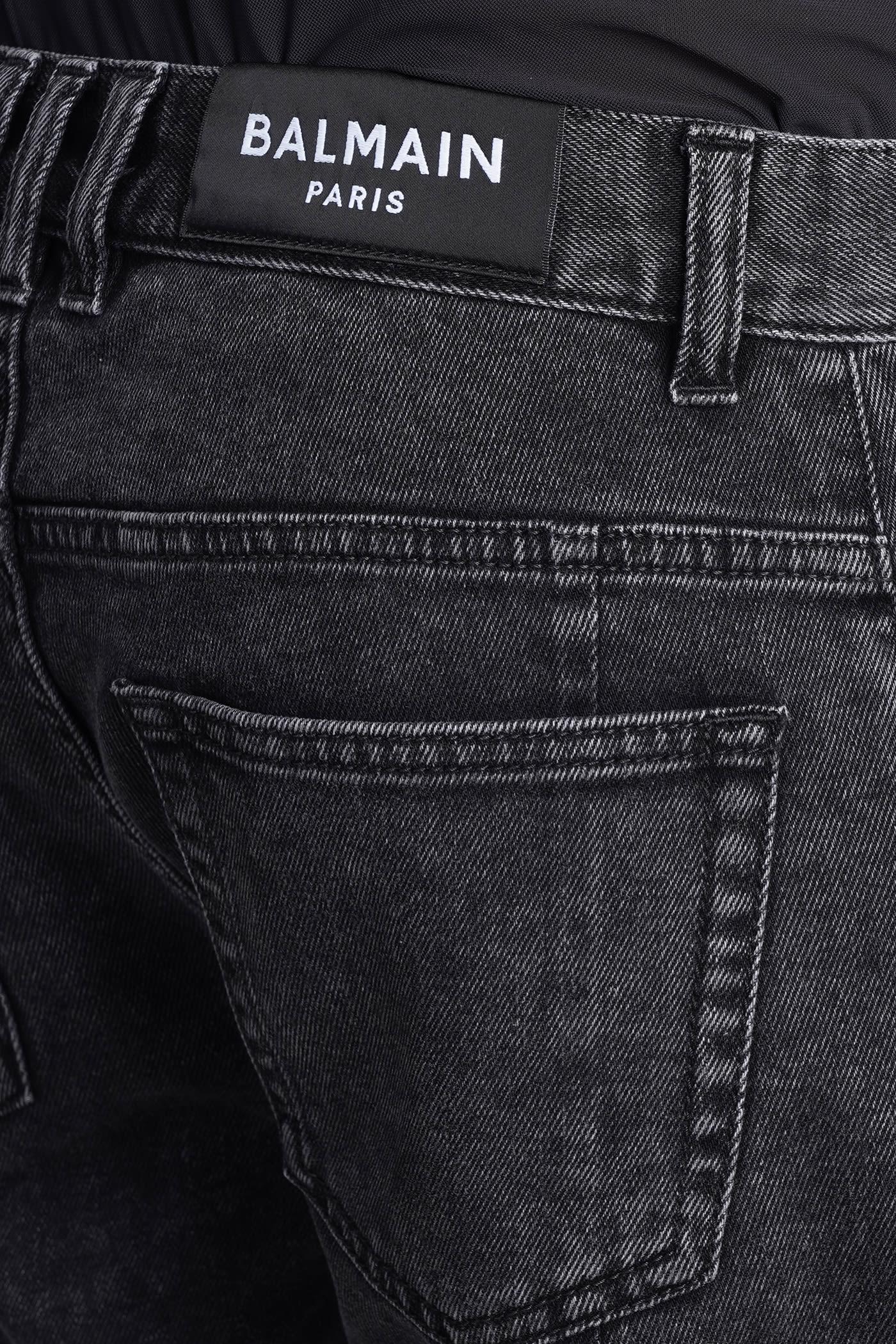 Balmain Jeans In Denim in Black for Men | Lyst