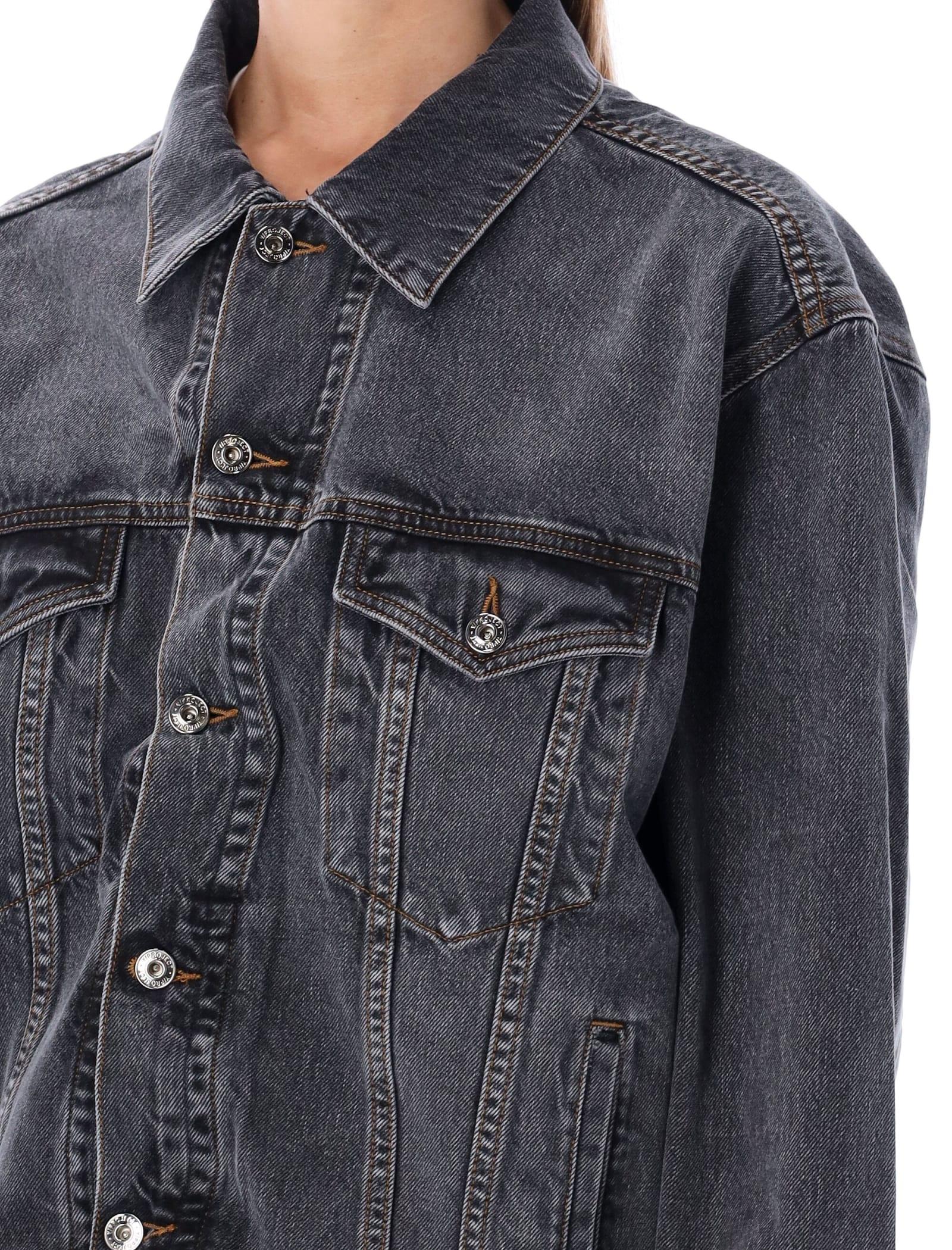 Y. Project Classic Wire Denim Jacket in Gray | Lyst