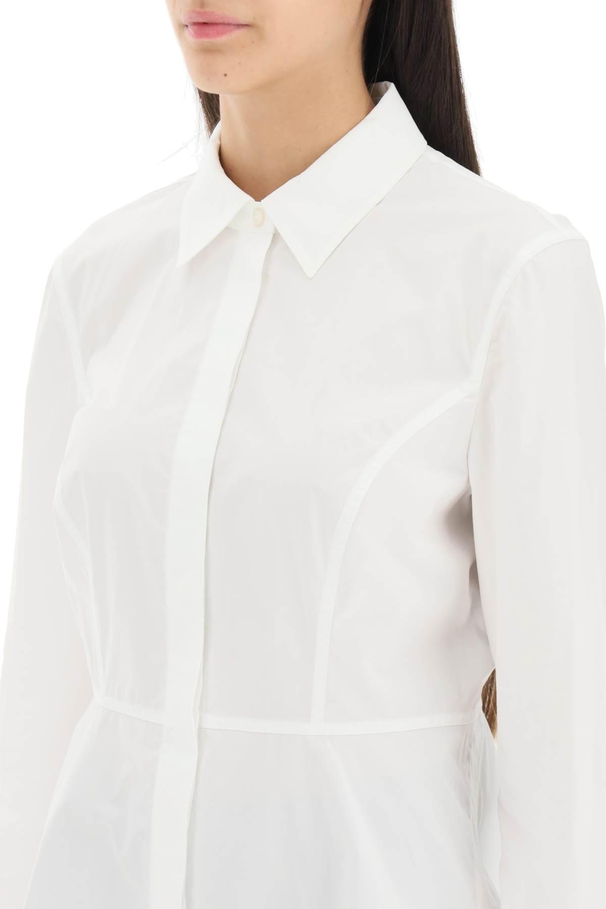 Tory Burch Cotton Poplin Shirt in White | Lyst