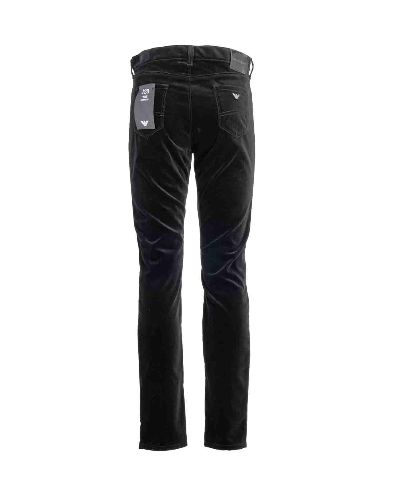 Giorgio Armani Velvet Jeans in Black