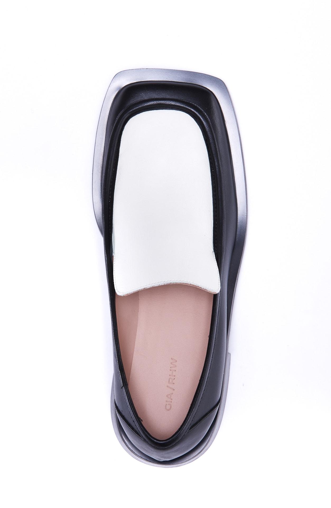 GIA X RHW Leather Loafers in Black | Lyst