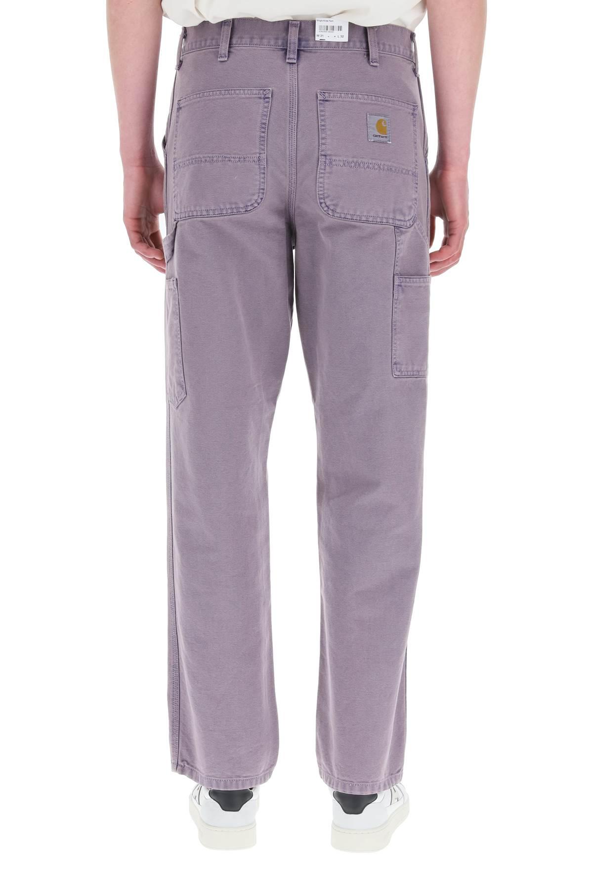 Carhartt WIP Single Knee Trousers In Dearborn Canvas in Purple for