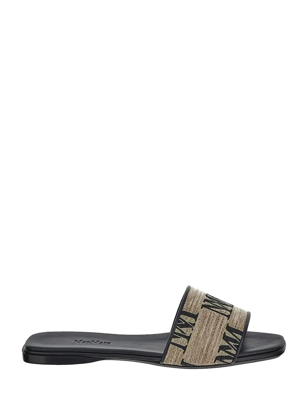 【送料&関税込】Max Mara Slides With Logo Max Mara Logo Slide | Lyst