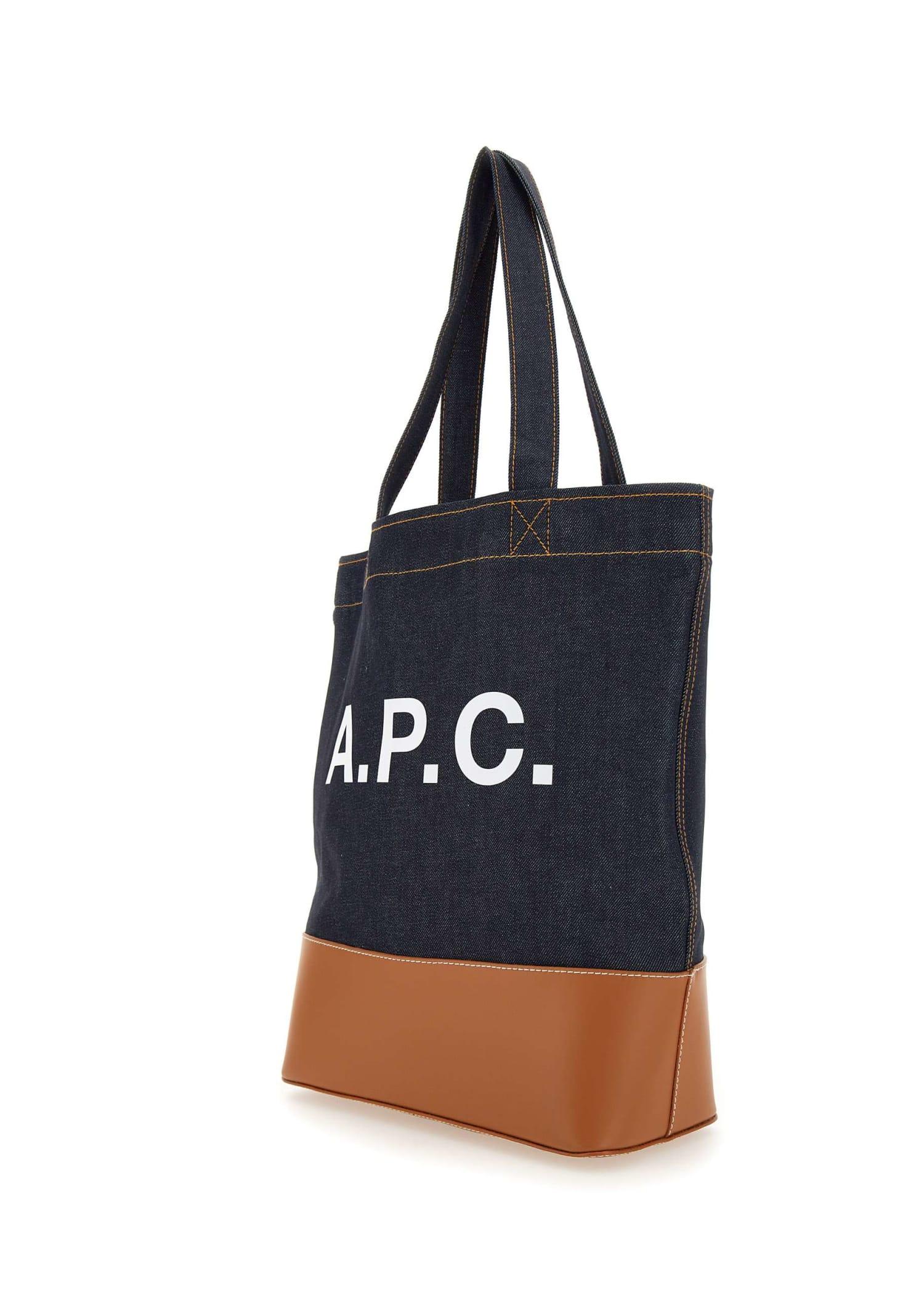 A.P.C. "axel Tote" Bag in Blue | Lyst UK