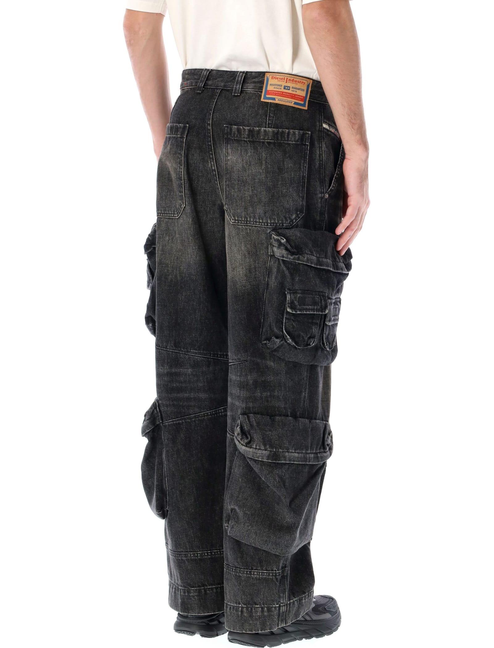 DIESEL Straight Jeans D-fish Oghaa in Gray for Men | Lyst
