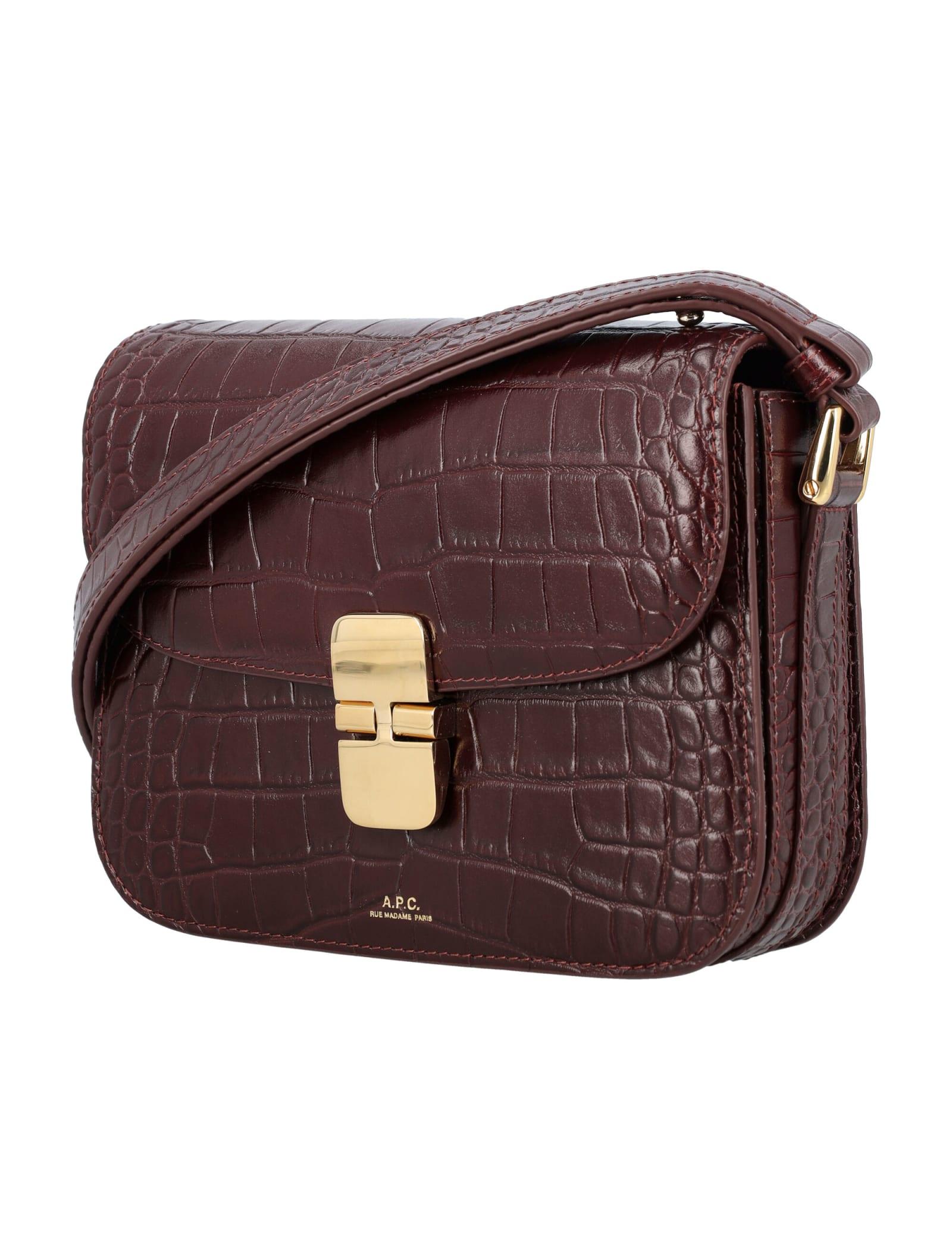 Grace Small Bag In Crocco Print in Brown Lyst