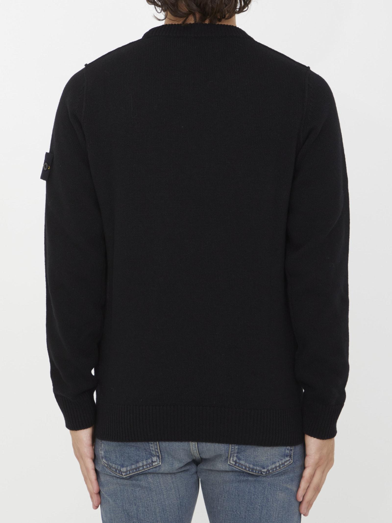 Stone Island Sweatshirt With Compass Application in Black for Men | Lyst