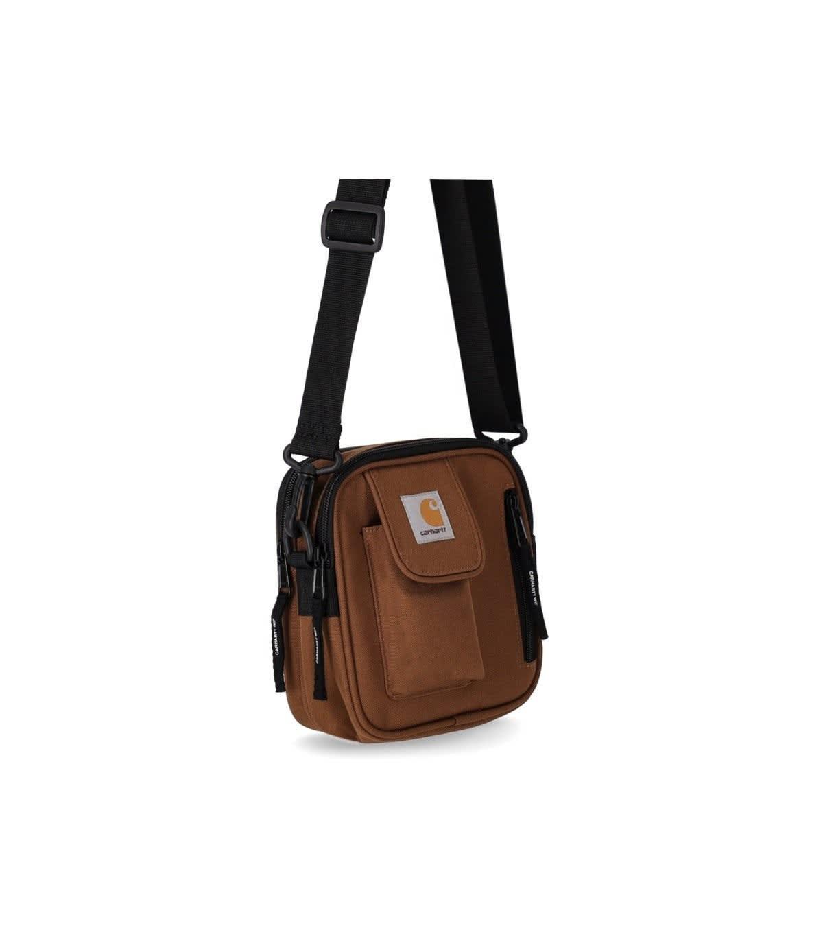 CARHARTT WIP: Carhartt crossbody bag with logo - Brown  Carhartt Wip  shoulder bag I006285 online at