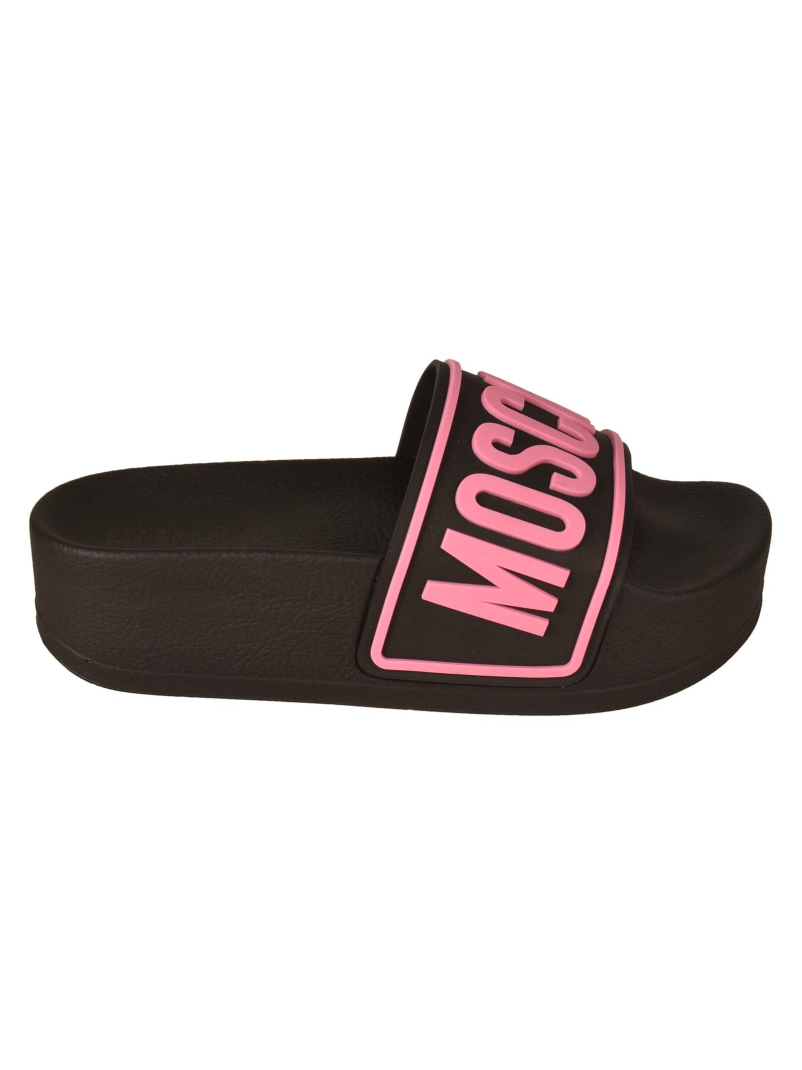 mens moschino sliders