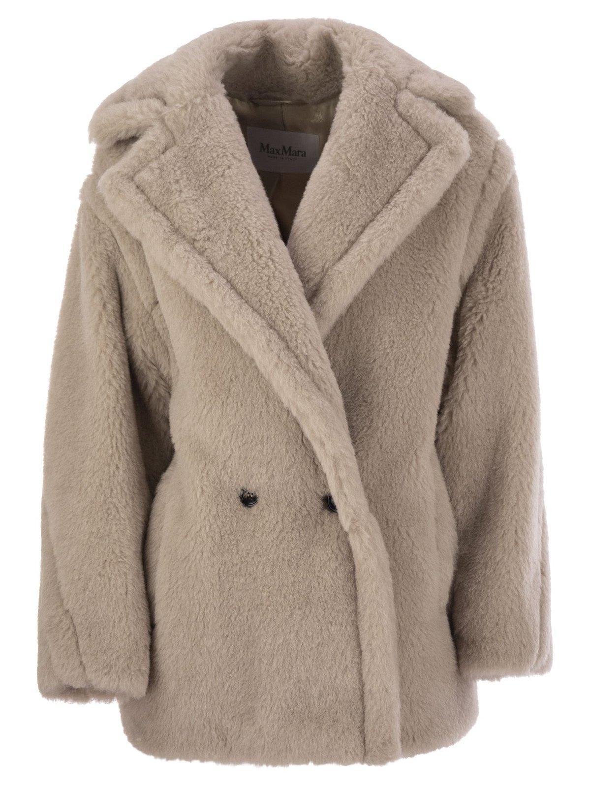 【送料&関税込】Max Mara Olga Teddy Coat Short Teddy Bear Icon Coat in alpaca and wool, white | 