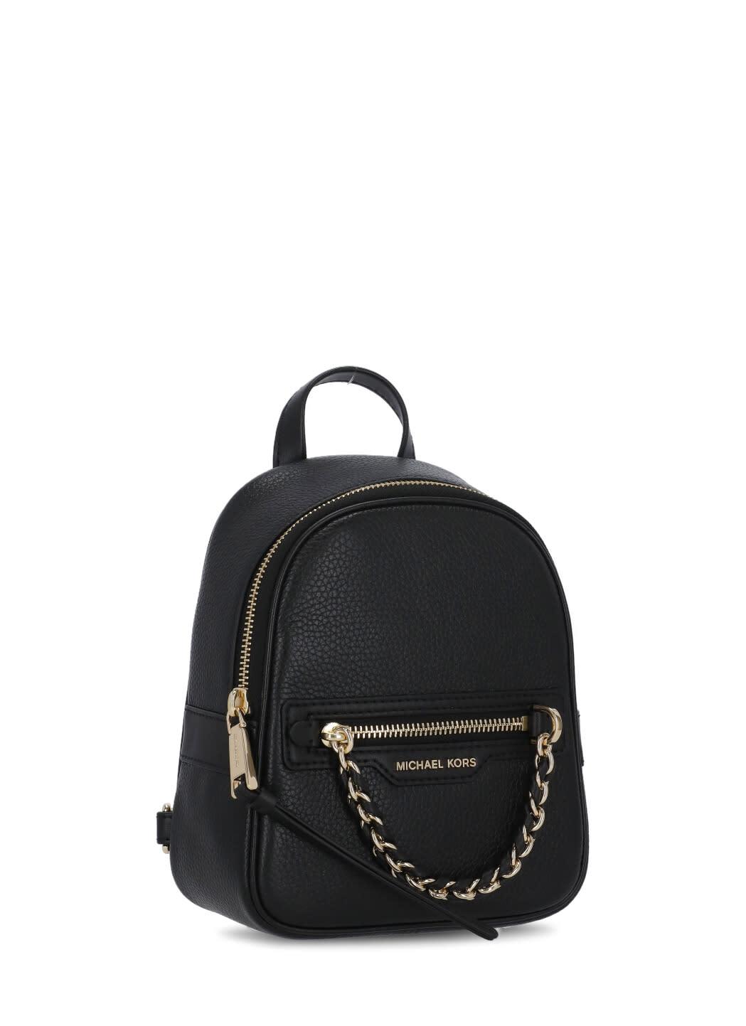 Michael kors small black backpack deals