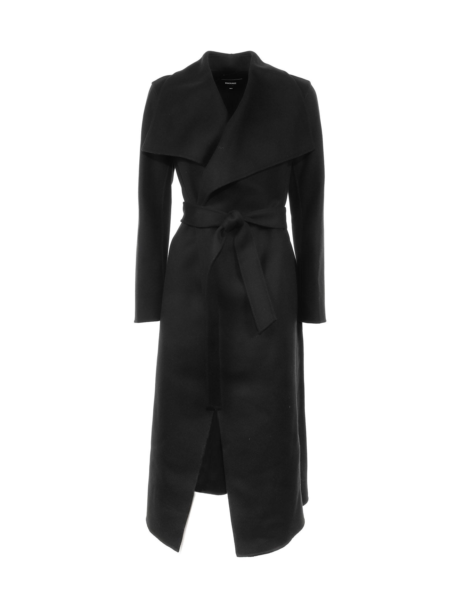 Mackage Mai Wool Coat in Nero (Black) | Lyst