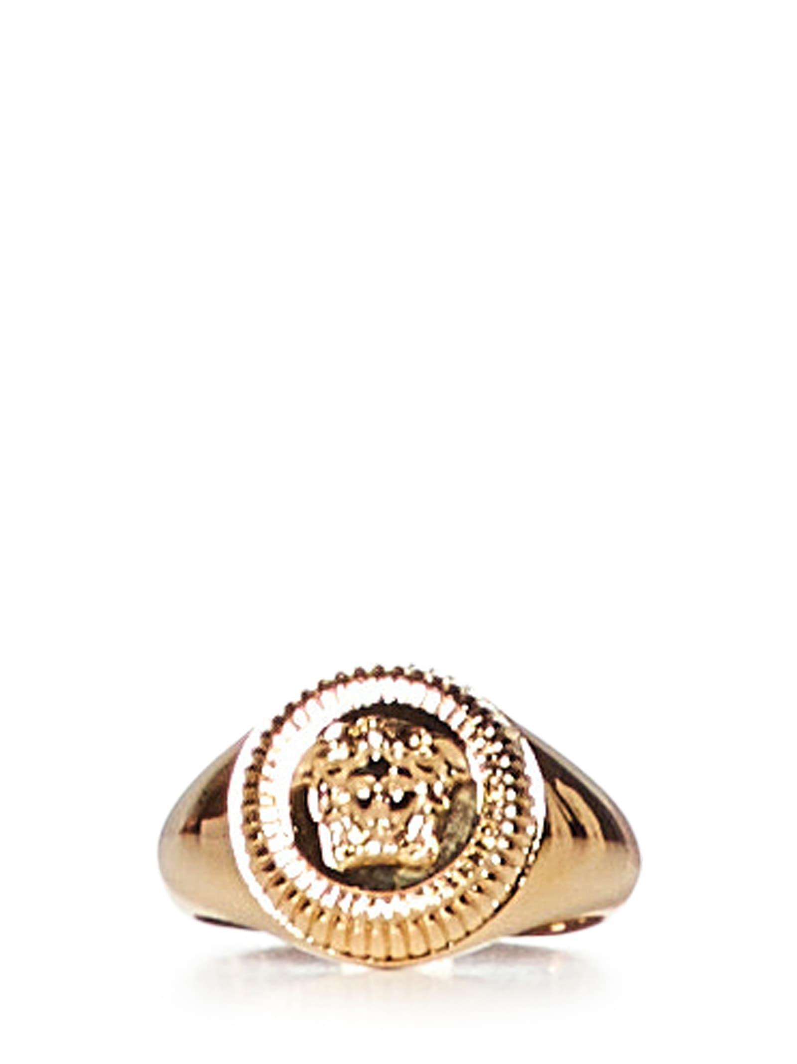 Versace Medusa Biggie Ring in Metallic for Men Lyst UK