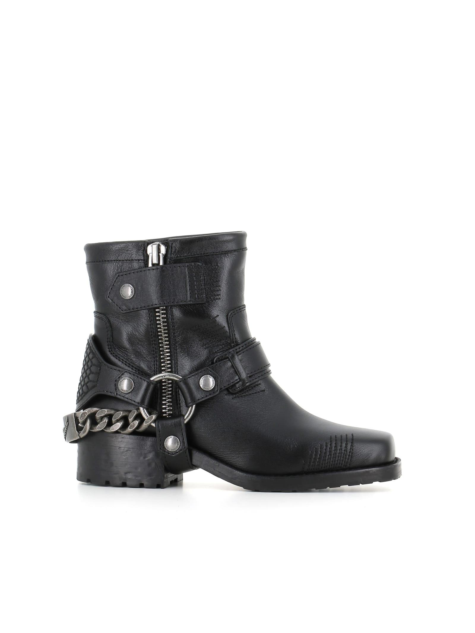 Biker Boot Bottines Zadig Et Voltaire Occasion Zadig Voltaire