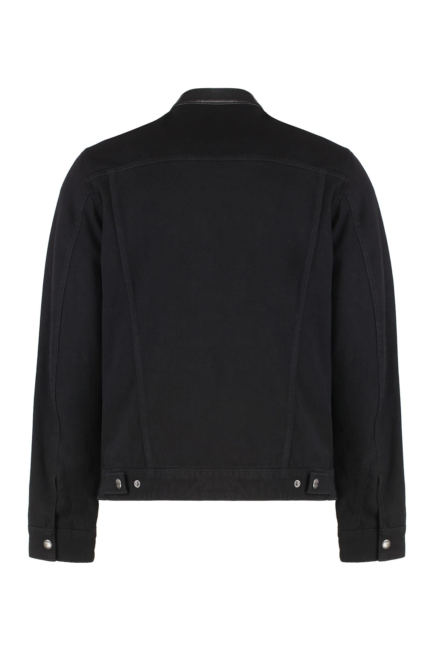 DIESEL Leather Jacket L-Simz in Black for Men | Lyst UK