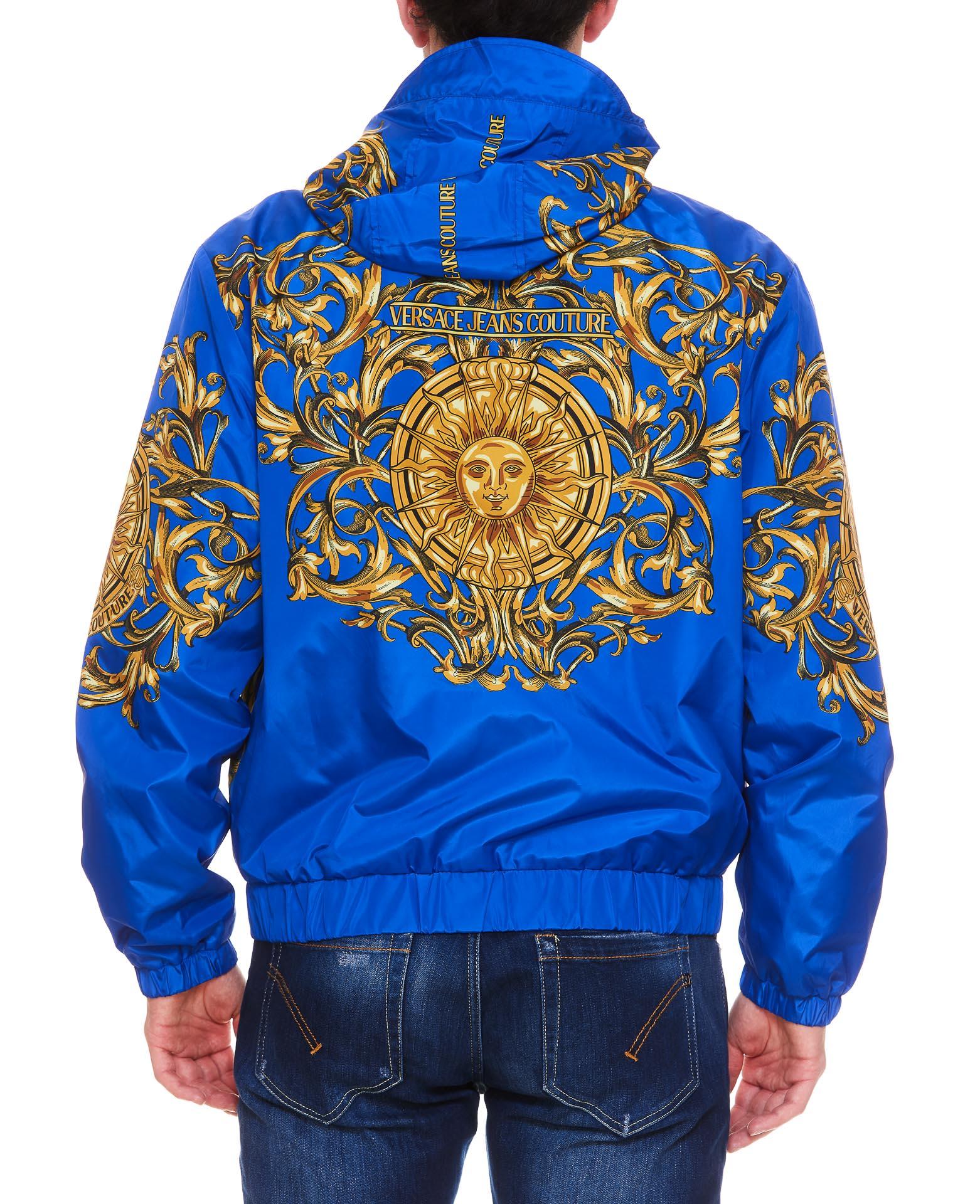 Versace Jeans Couture Synthetic Garland Sun Jacket in Blue for Men | Lyst