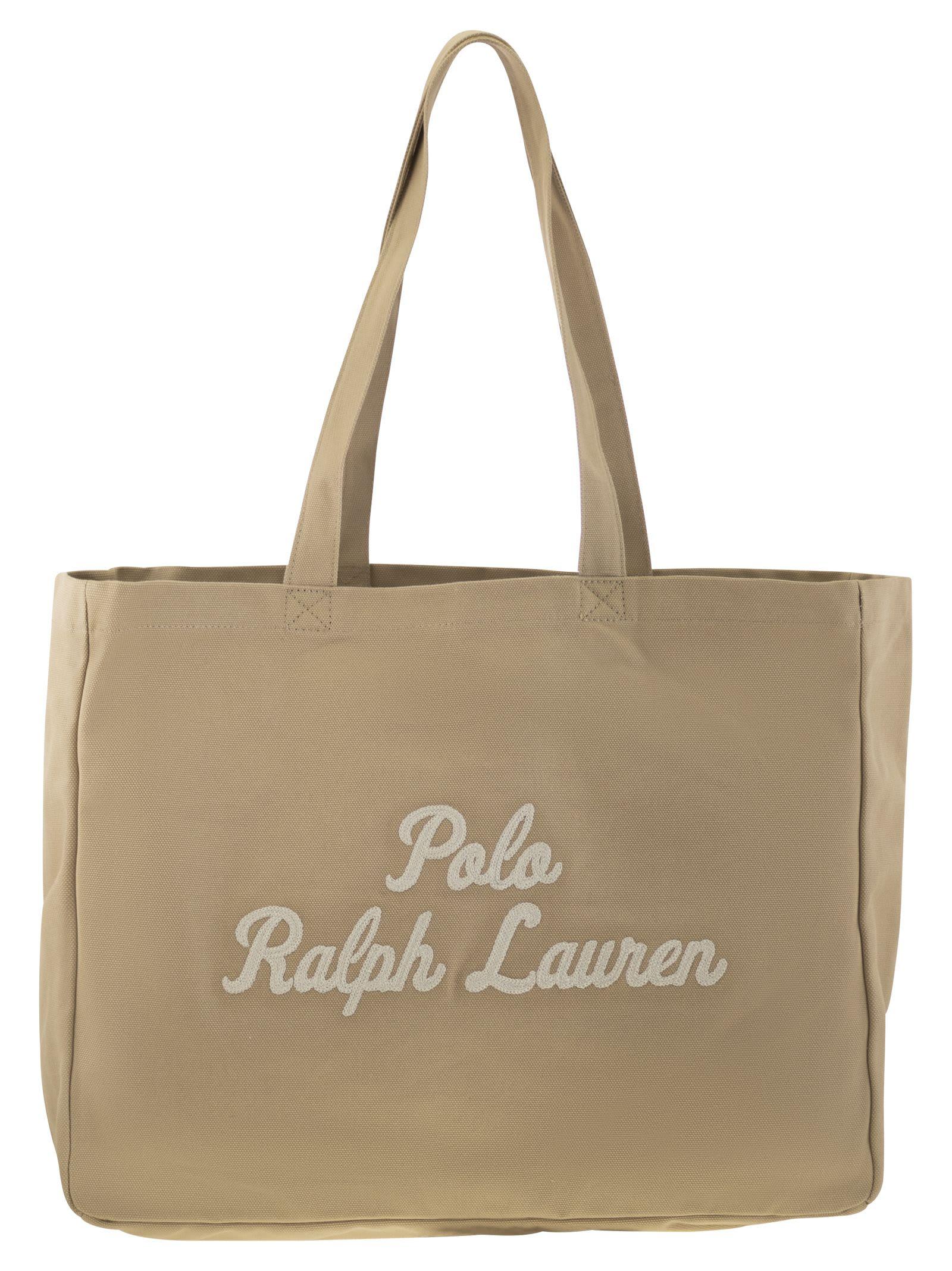 トートバッグ POLO RALPH LAUREN Embroidered canvas tote Embroidered Canvas Tote