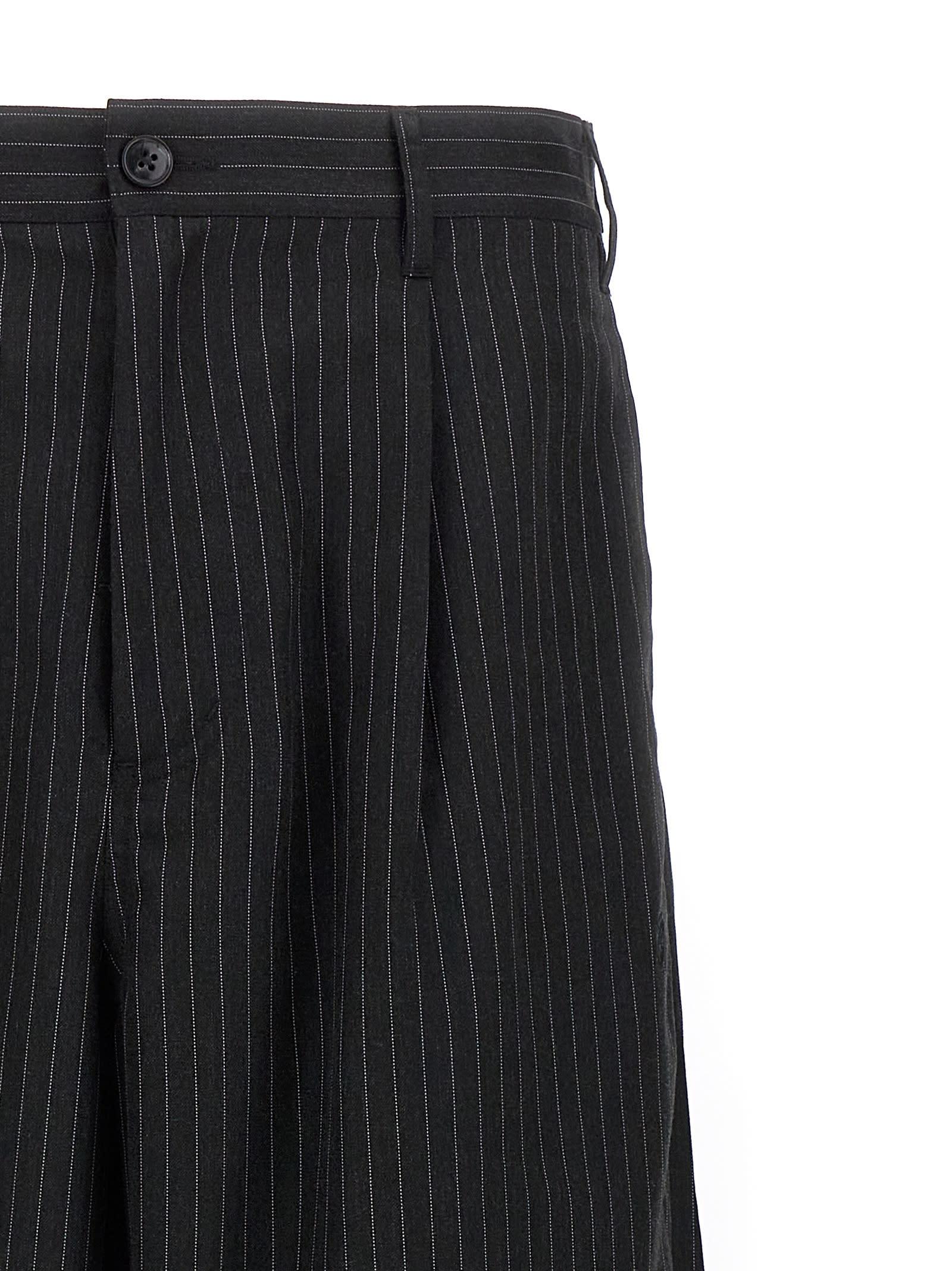 Stussy Stripe Volume Pleated Pants in Black for Men | Lyst