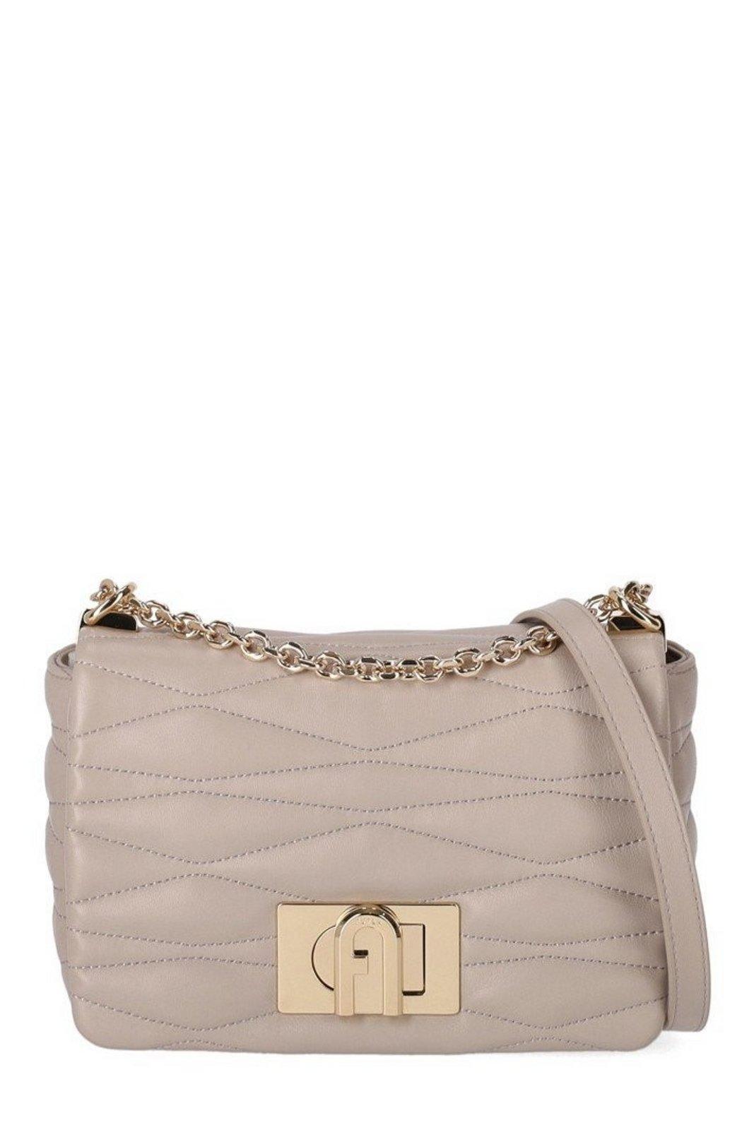ショルダーバッグ・ポシェット FURLA1927 Quilted Small Shoulder Bag Furla 1927 Quilted Small Shoulder Bag in Gray | Lyst